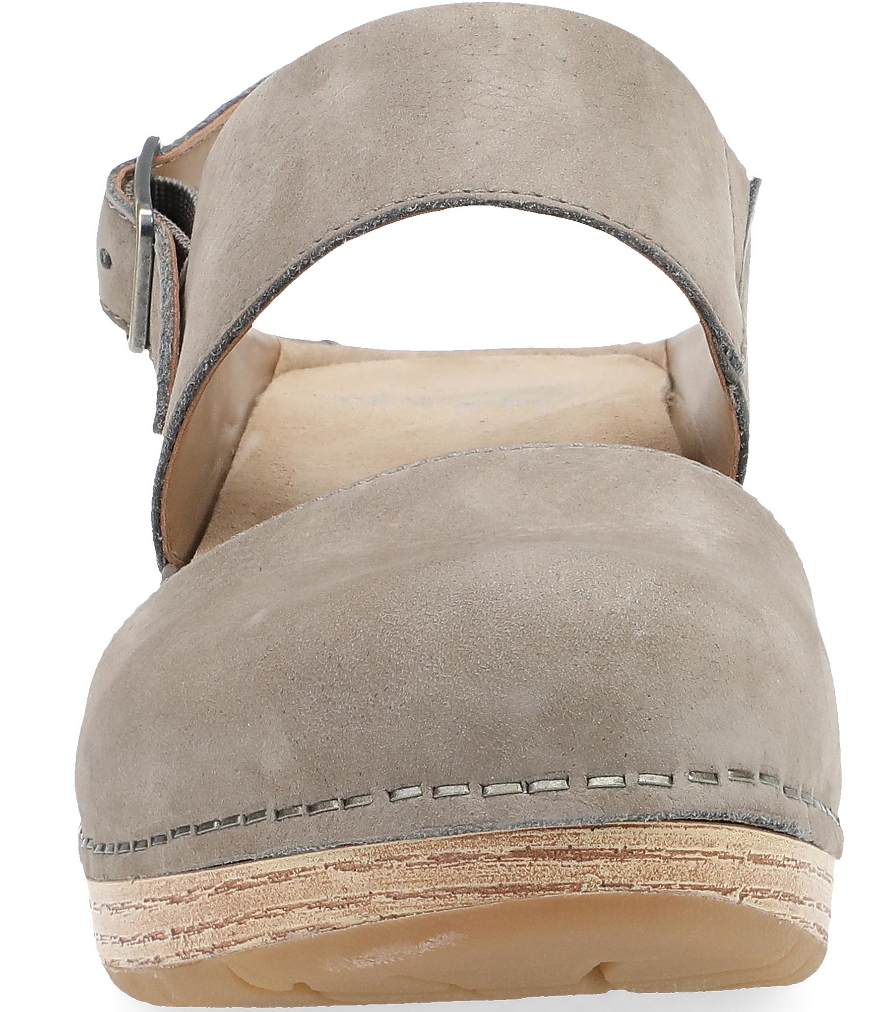 Dansko Lucia Nubuck Suede Slingback Open Clogs