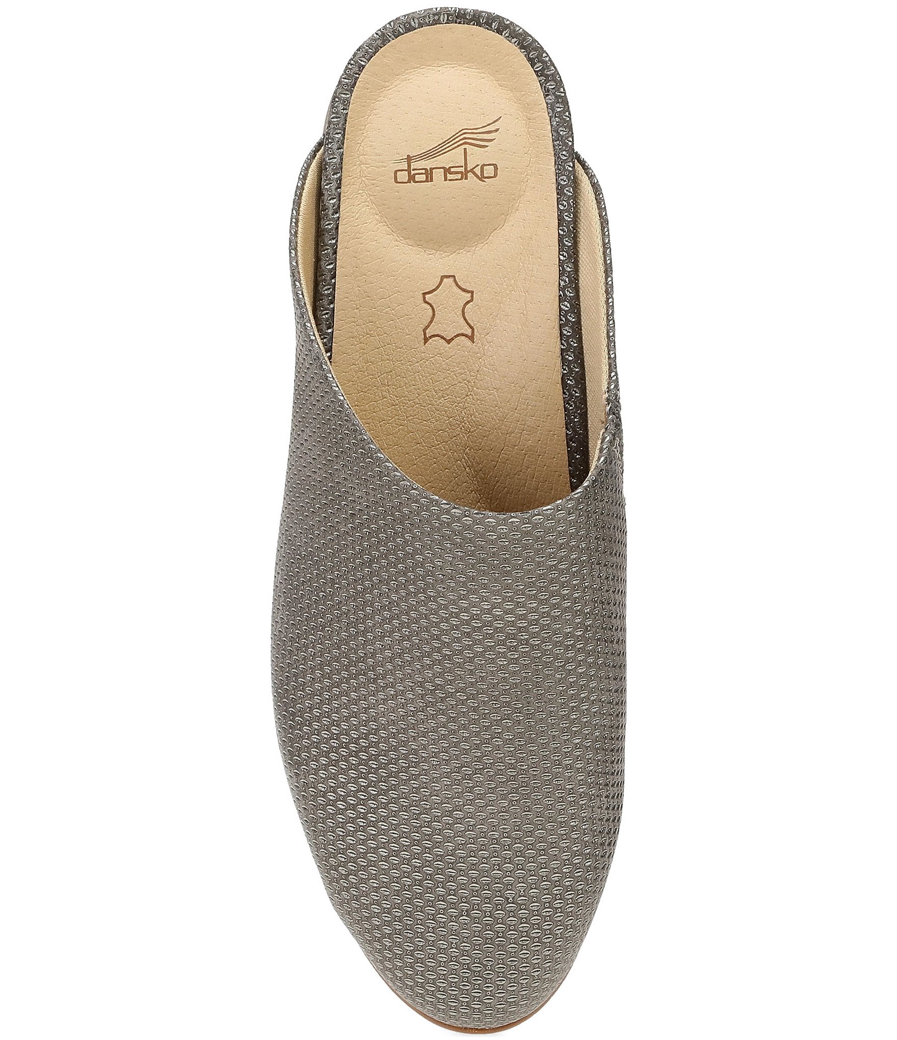 Dansko Lysa Metallic Leather Mules