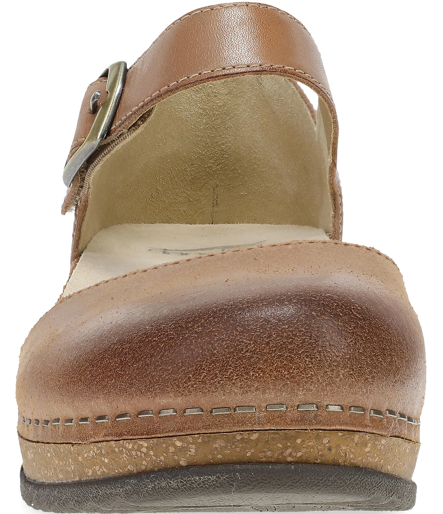 Dansko Mae Burnished Suede Mary Jane Clogs