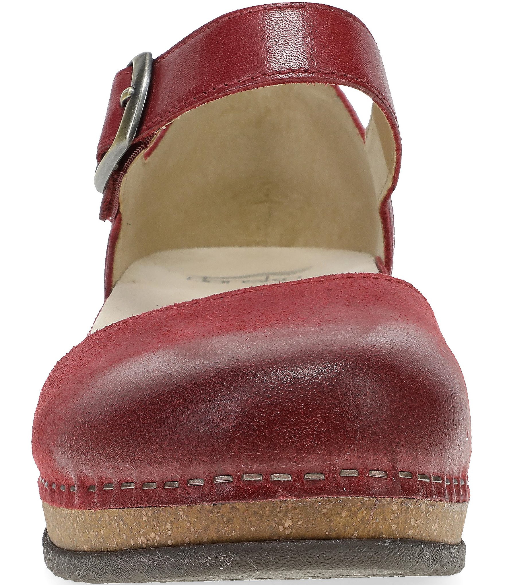 Dansko Mae Burnished Suede Mary Jane Clogs