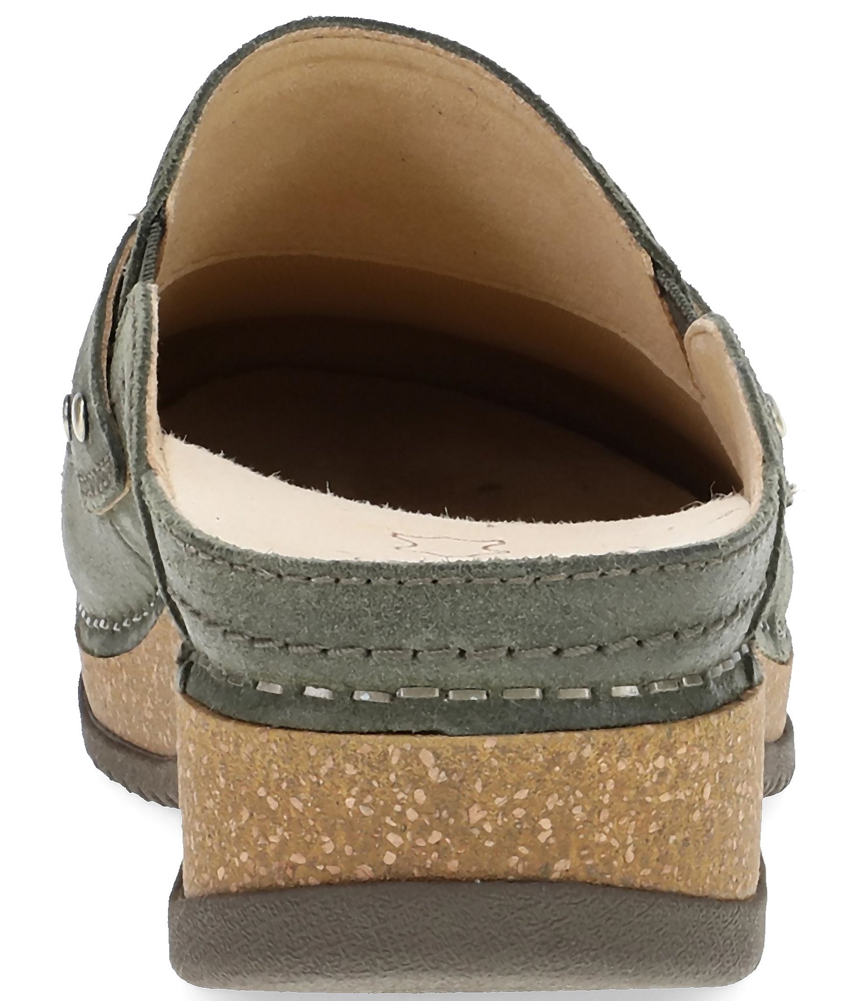 Dansko Maggy Nubuck Suede Penny Strap Clogs