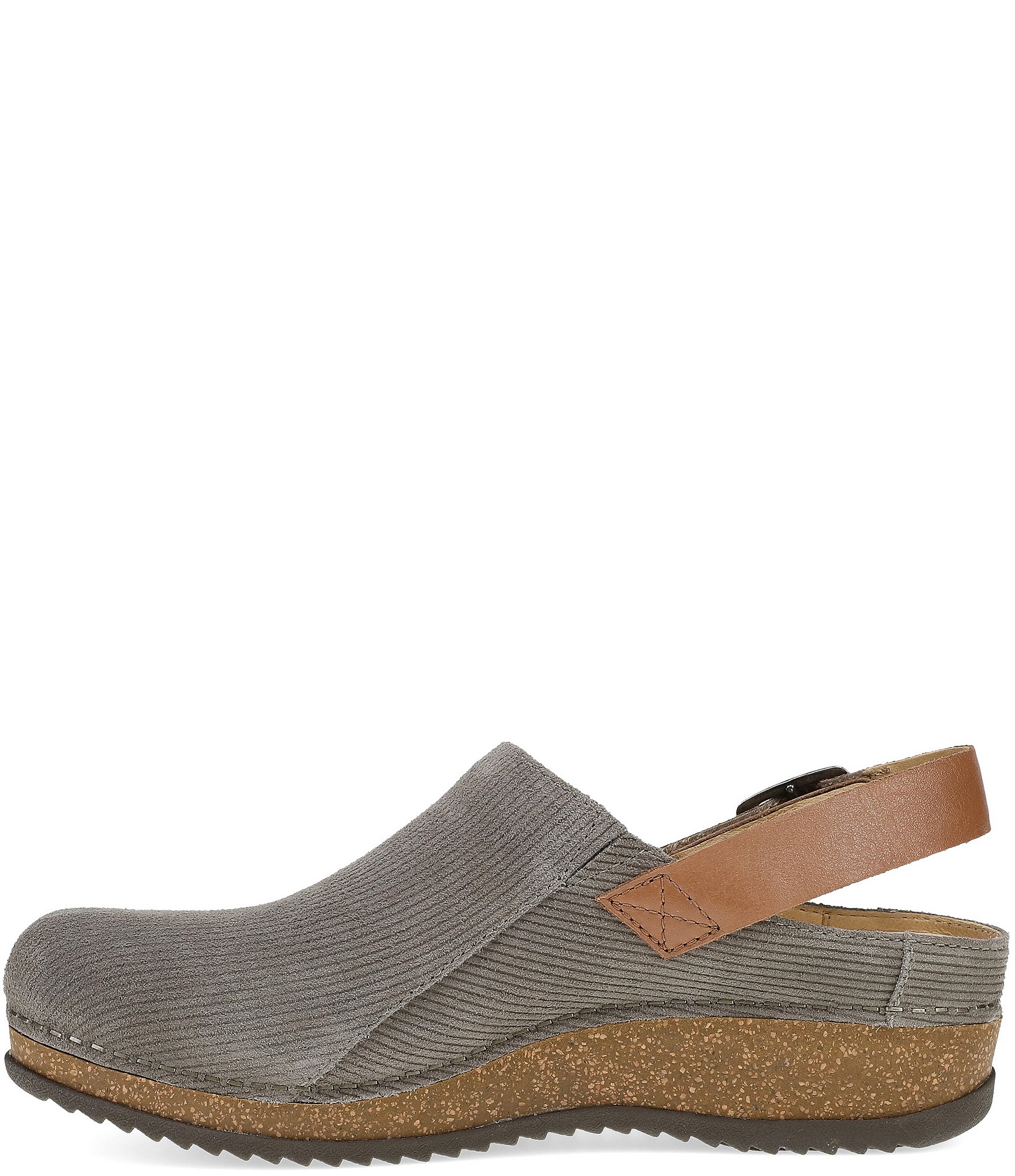 Dansko Merrin Suede Slingback Strap Clogs