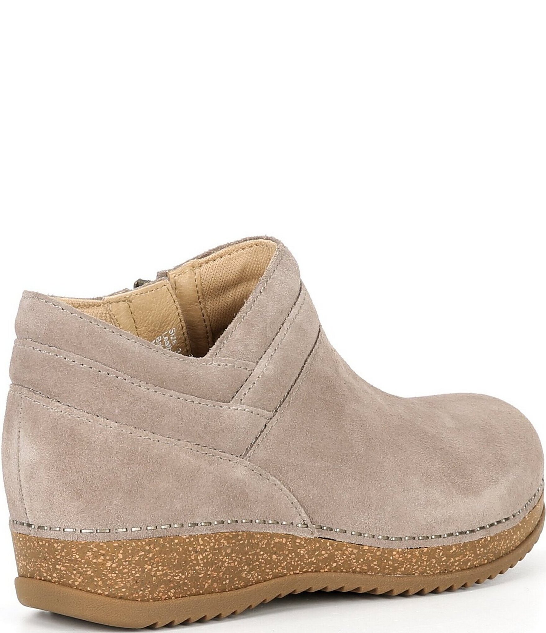 Dansko Muriel Suede Zip Wedge Shooties