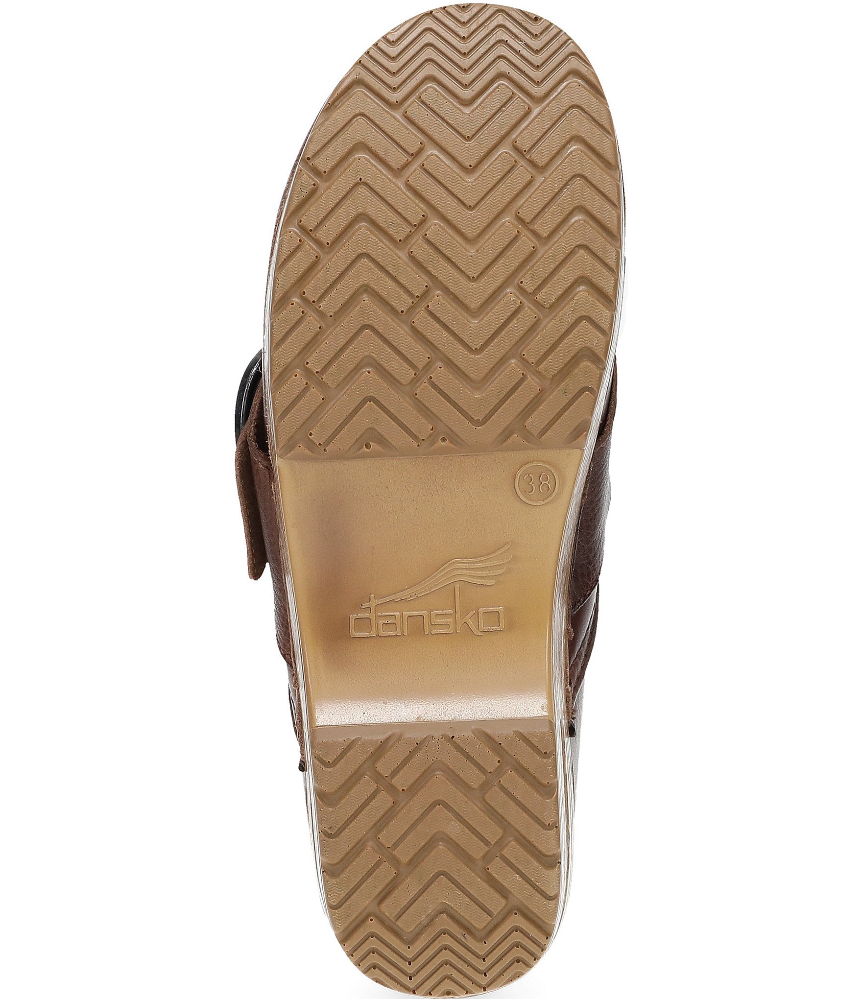 Dansko Pearson Leather Buckle Hardware Clogs