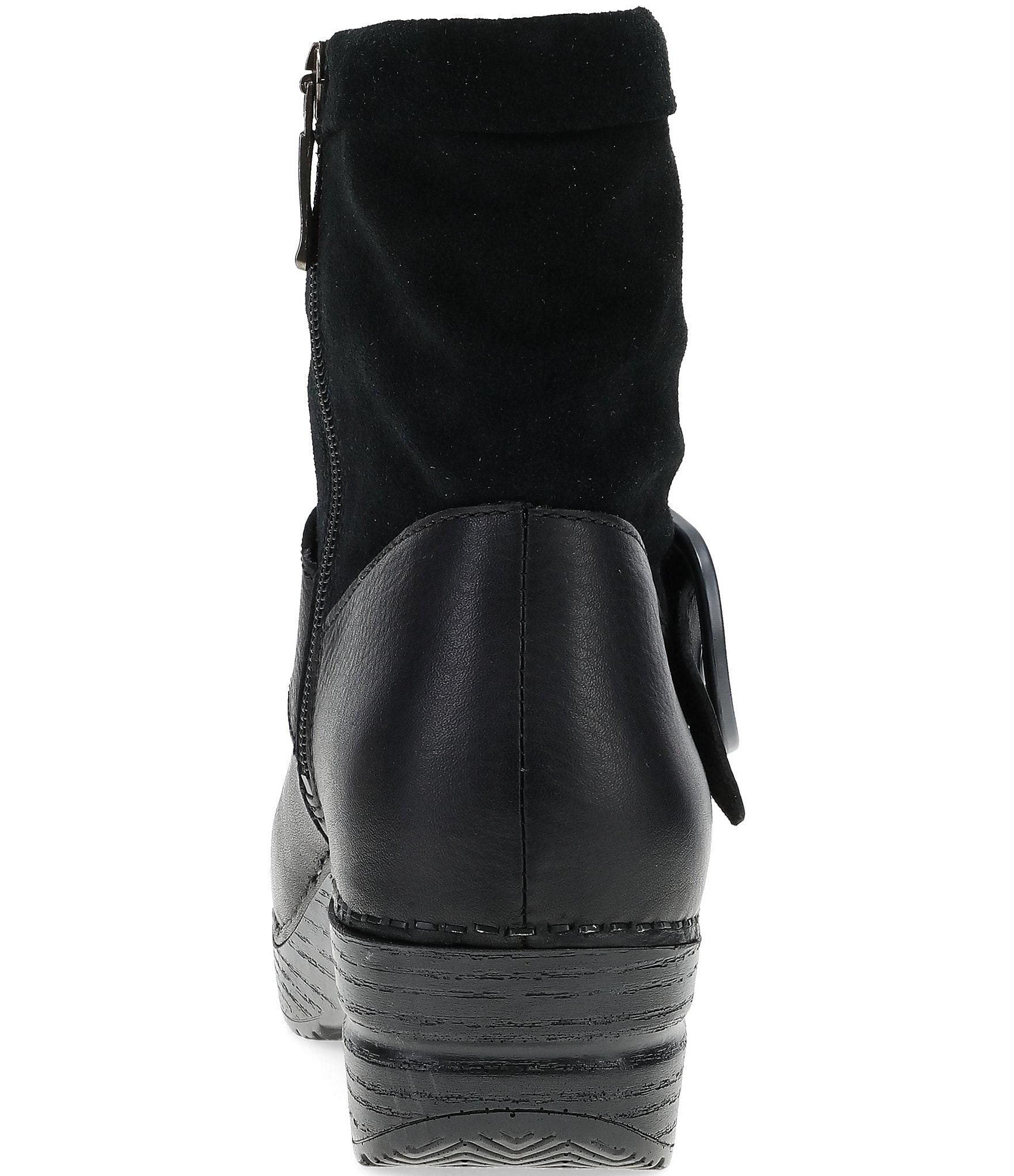 Dansko Pearson Leather Slouch Clog Booties