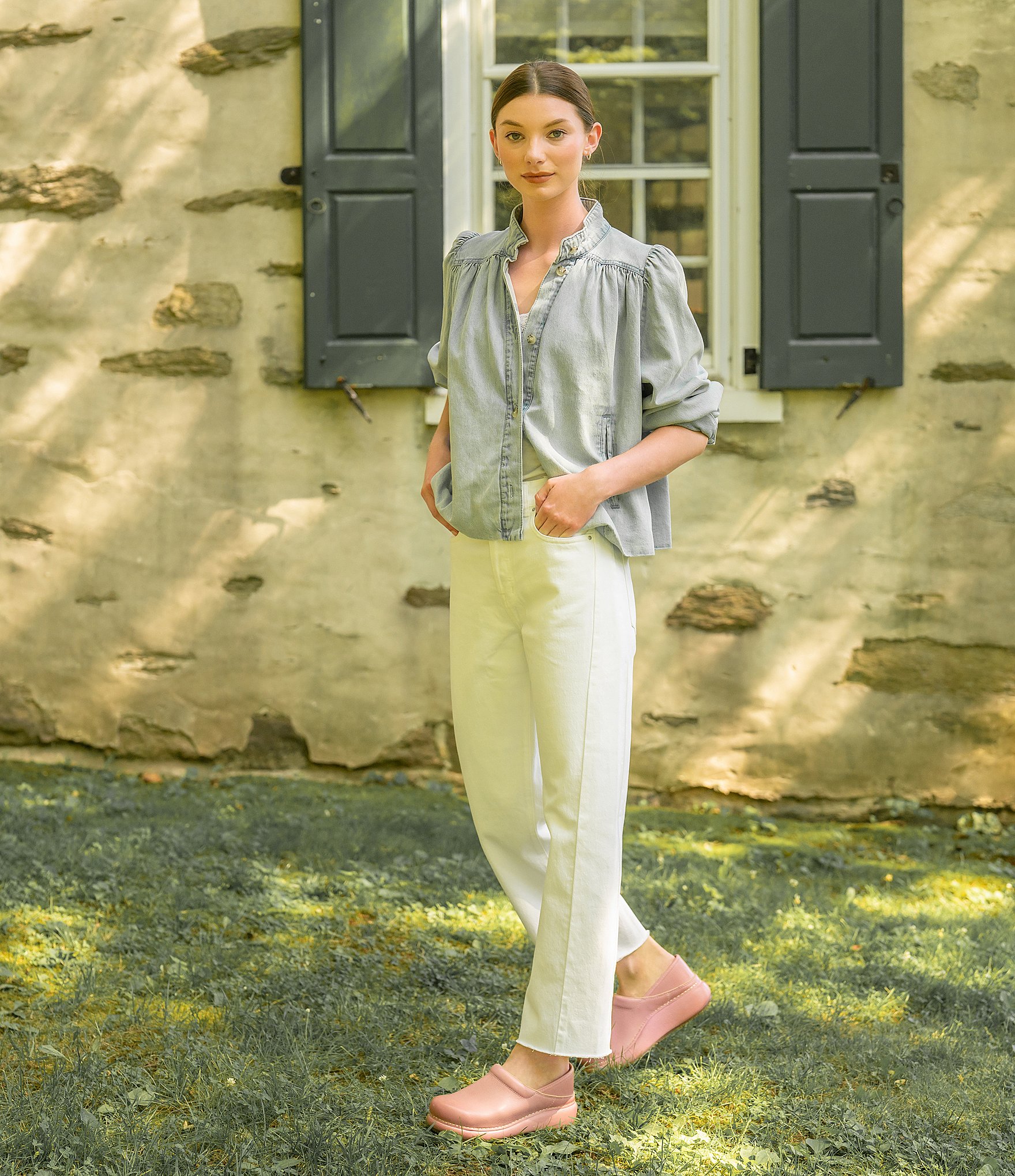 Dansko Platform Pro Leather Clogs