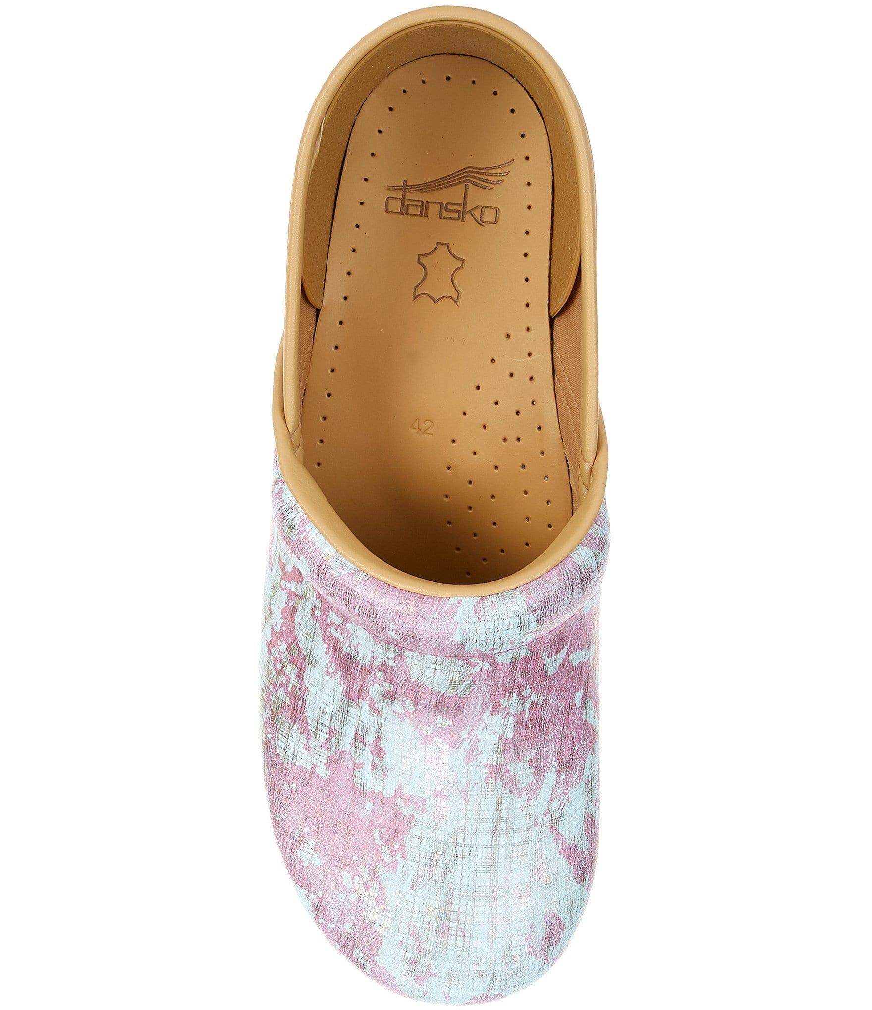 Dansko Professional Candy Sky Leather Clogs