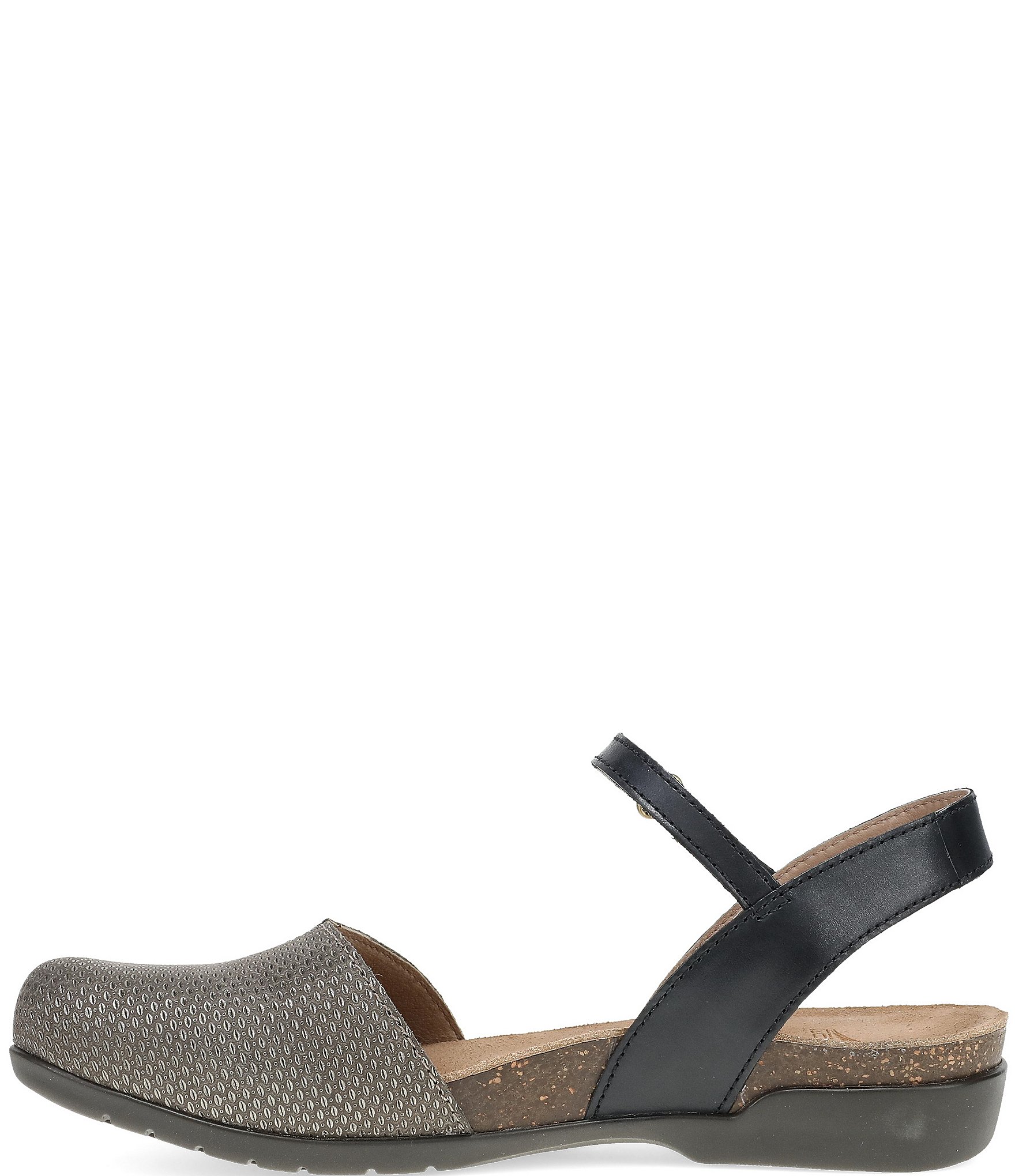 Dansko Rowan Leather Ankle Strap Mary Jane Clogs