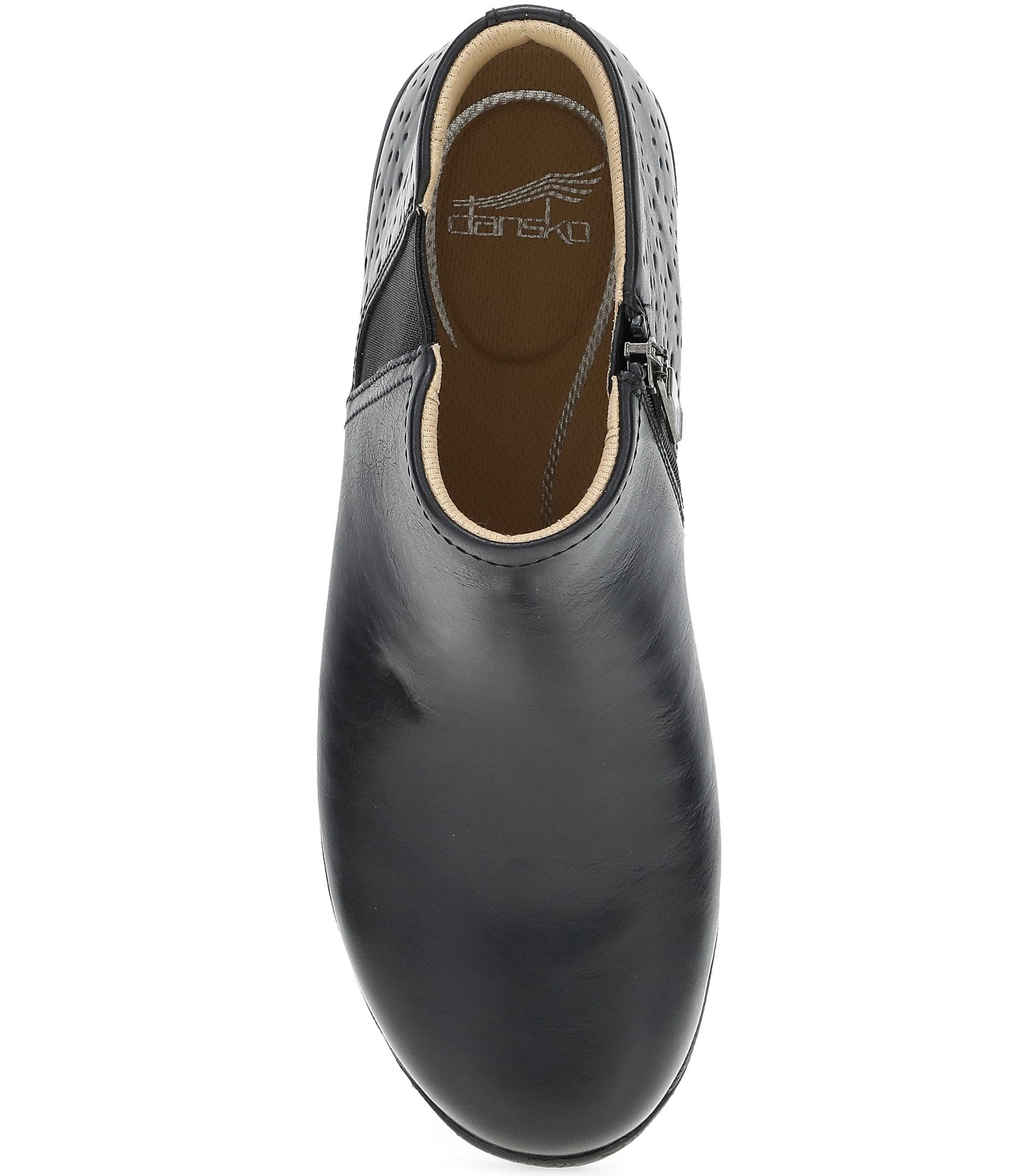 Dansko Sherry Leather Booties