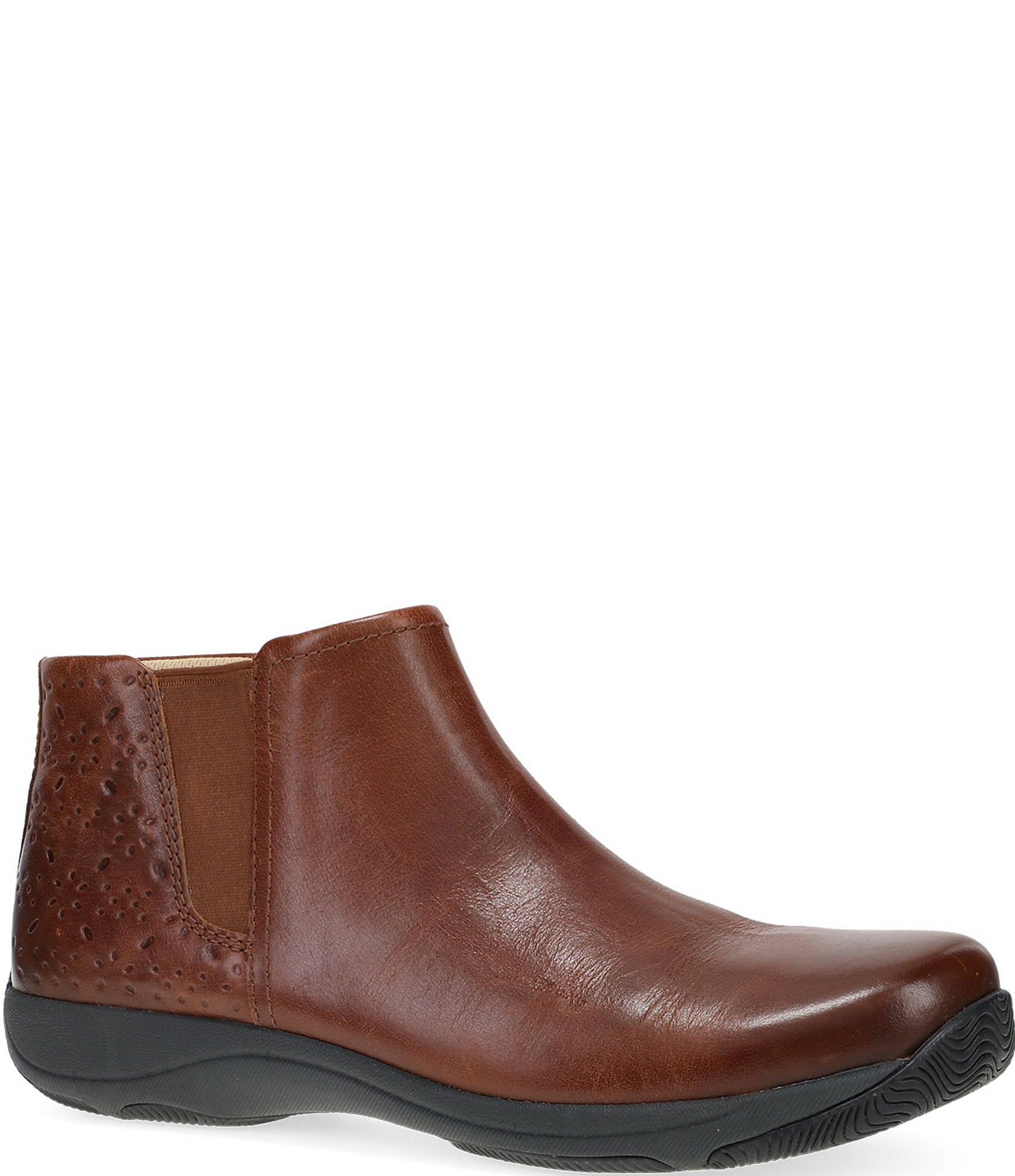 Dansko Sherry Leather Booties