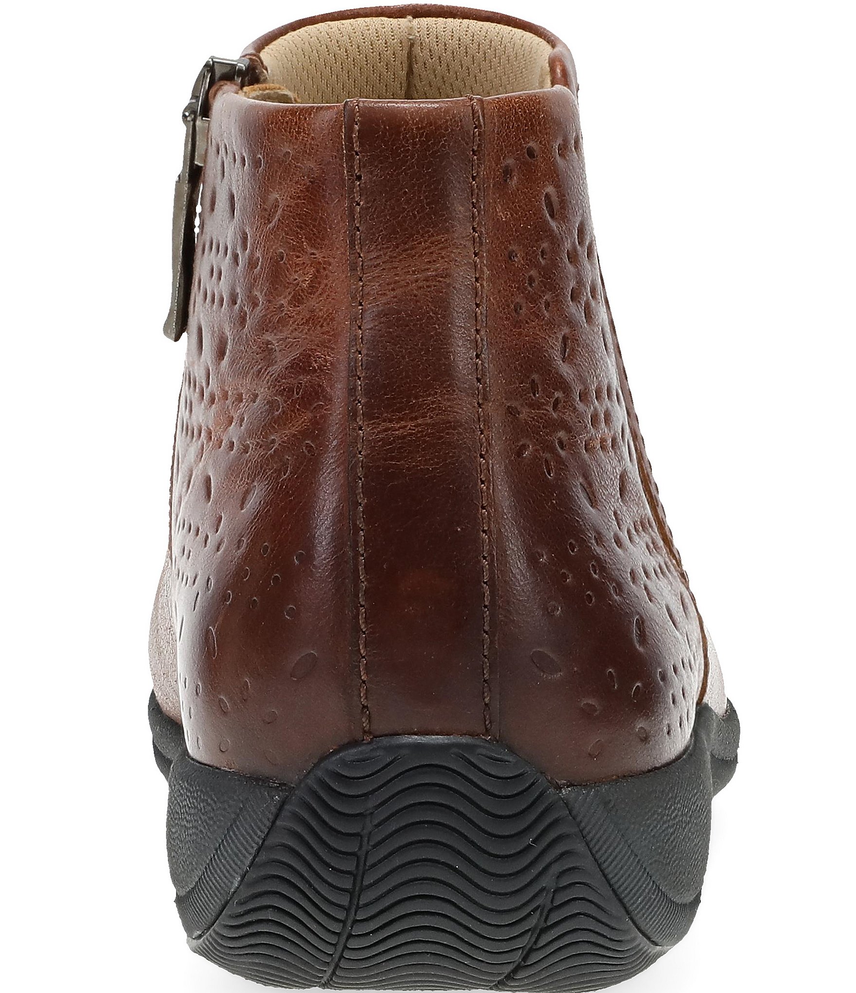 Dansko Sherry Leather Booties