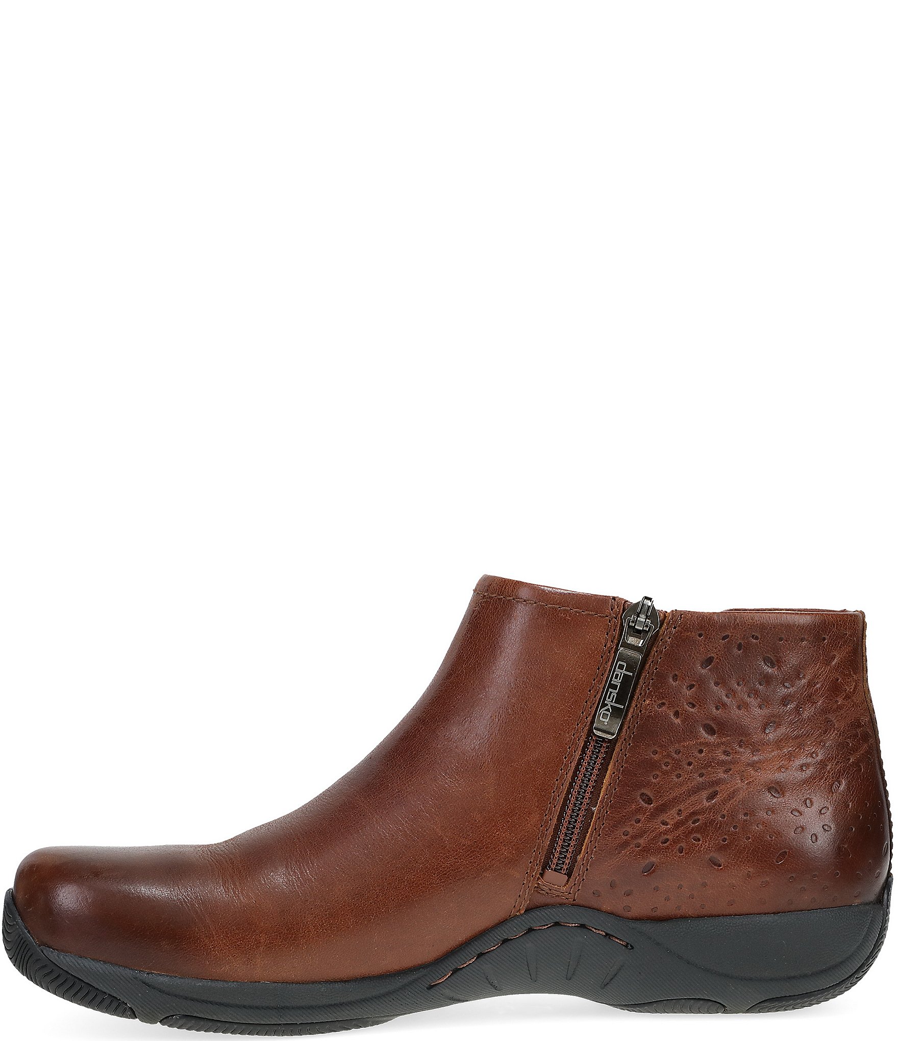 Dansko Sherry Leather Booties