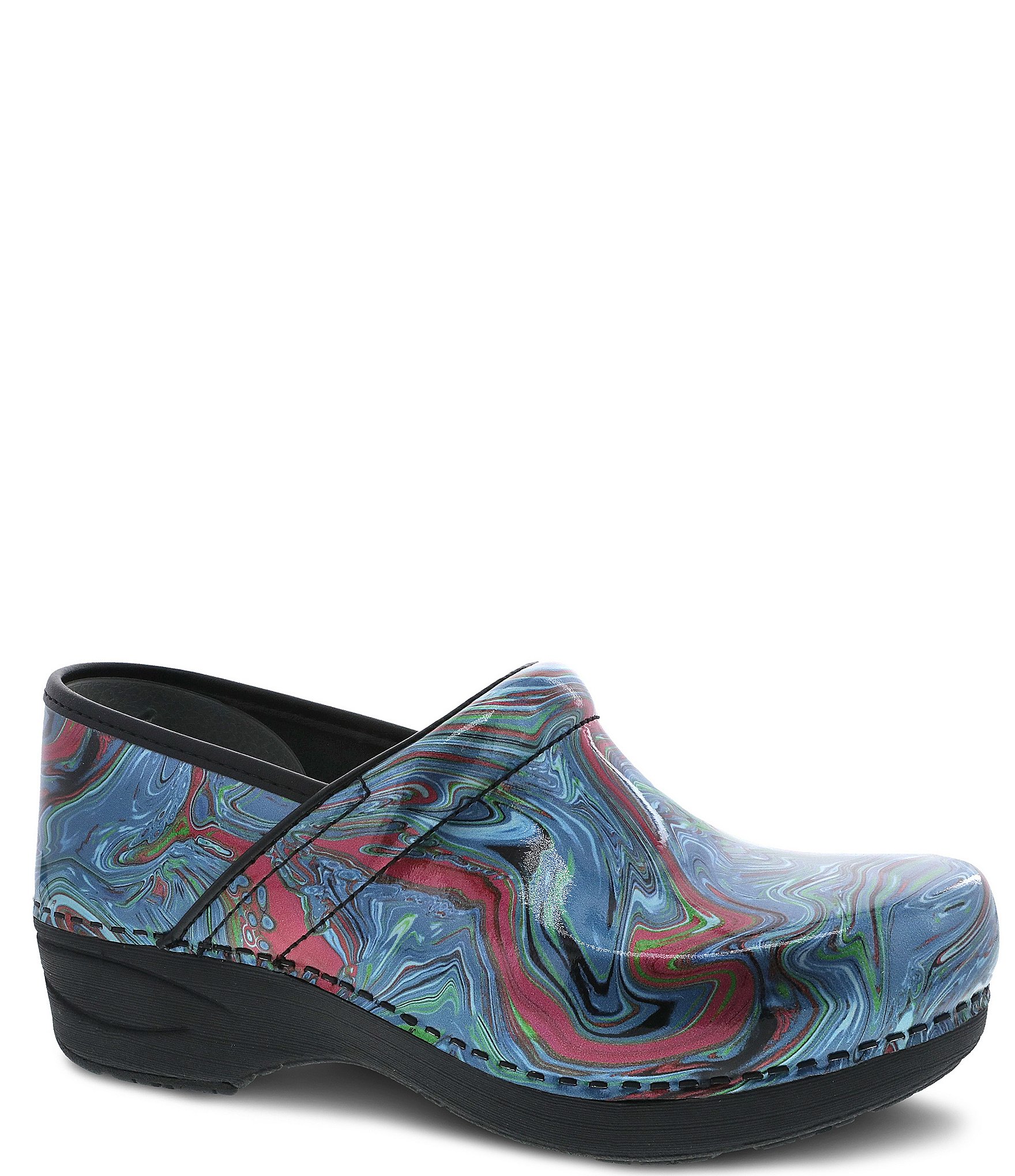 Dansko XP 2.0 Marble Swirl Patent Leather Clogs Dillard's