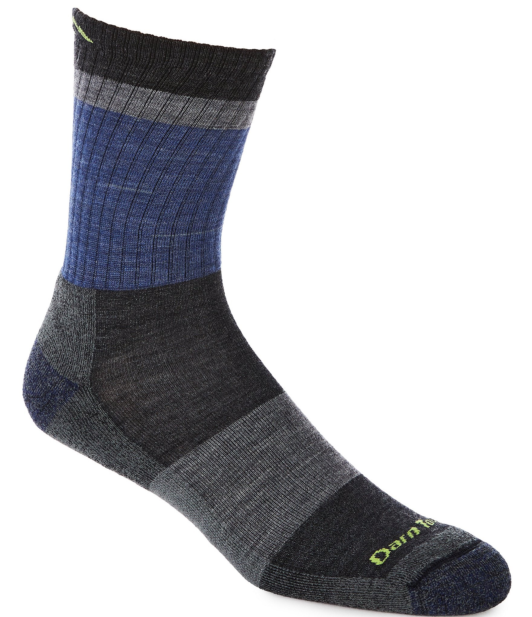 Darn Tough Lightweight Heady Striped Micro Crew Hiking Socks