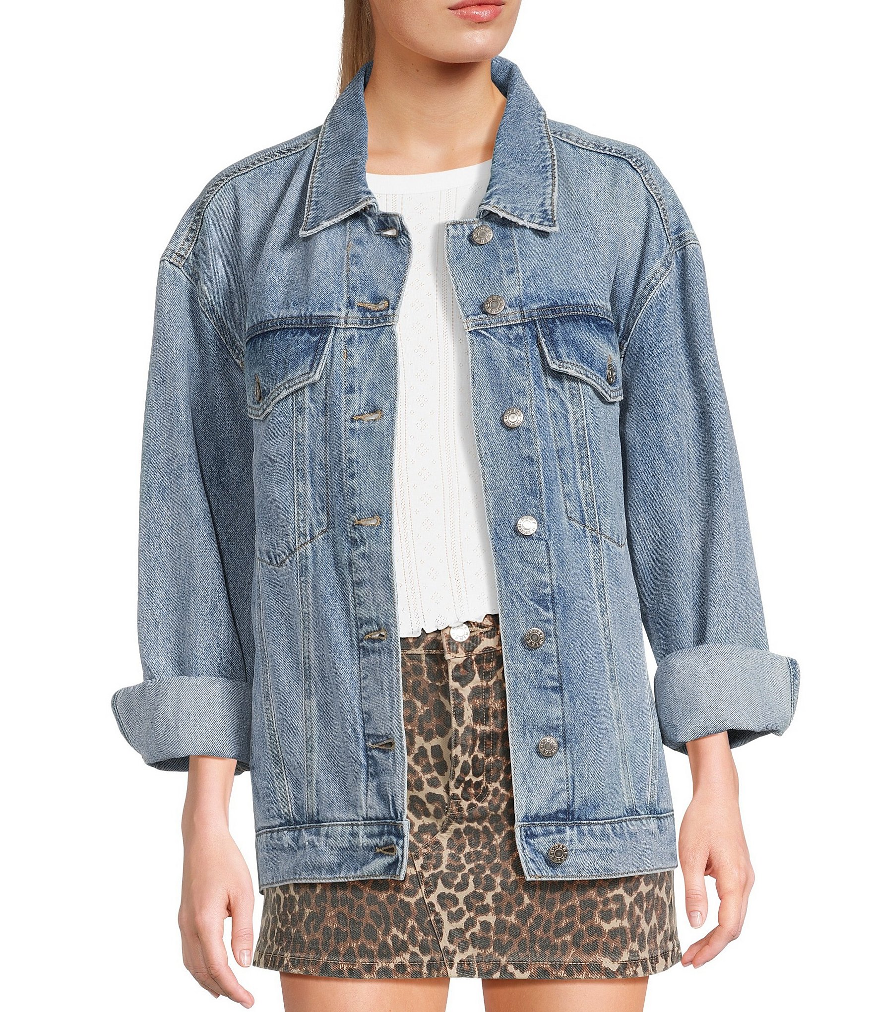 Daze Beau Boyfriend Oversized Denim Jacket