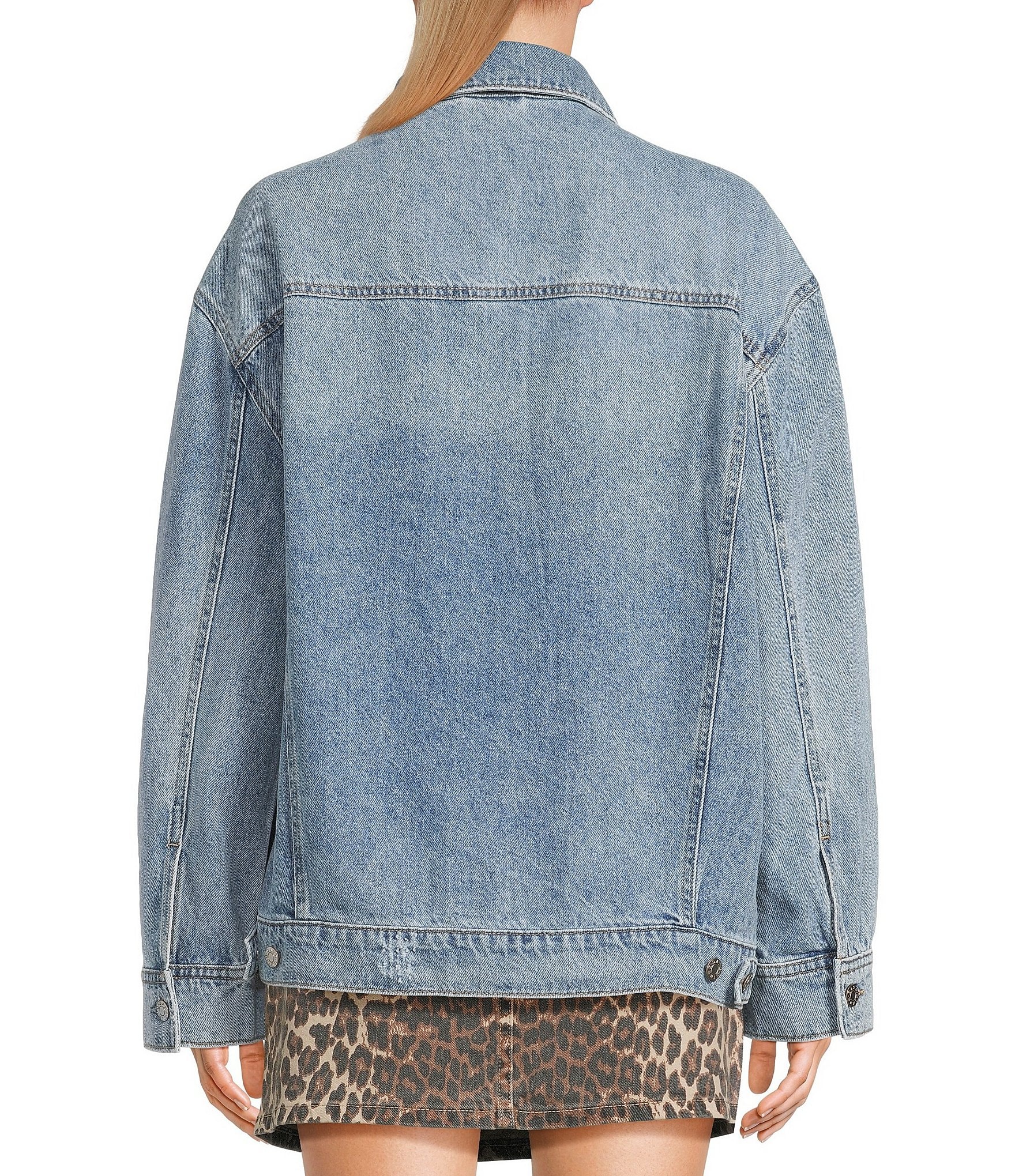 Daze Beau Boyfriend Oversized Denim Jacket
