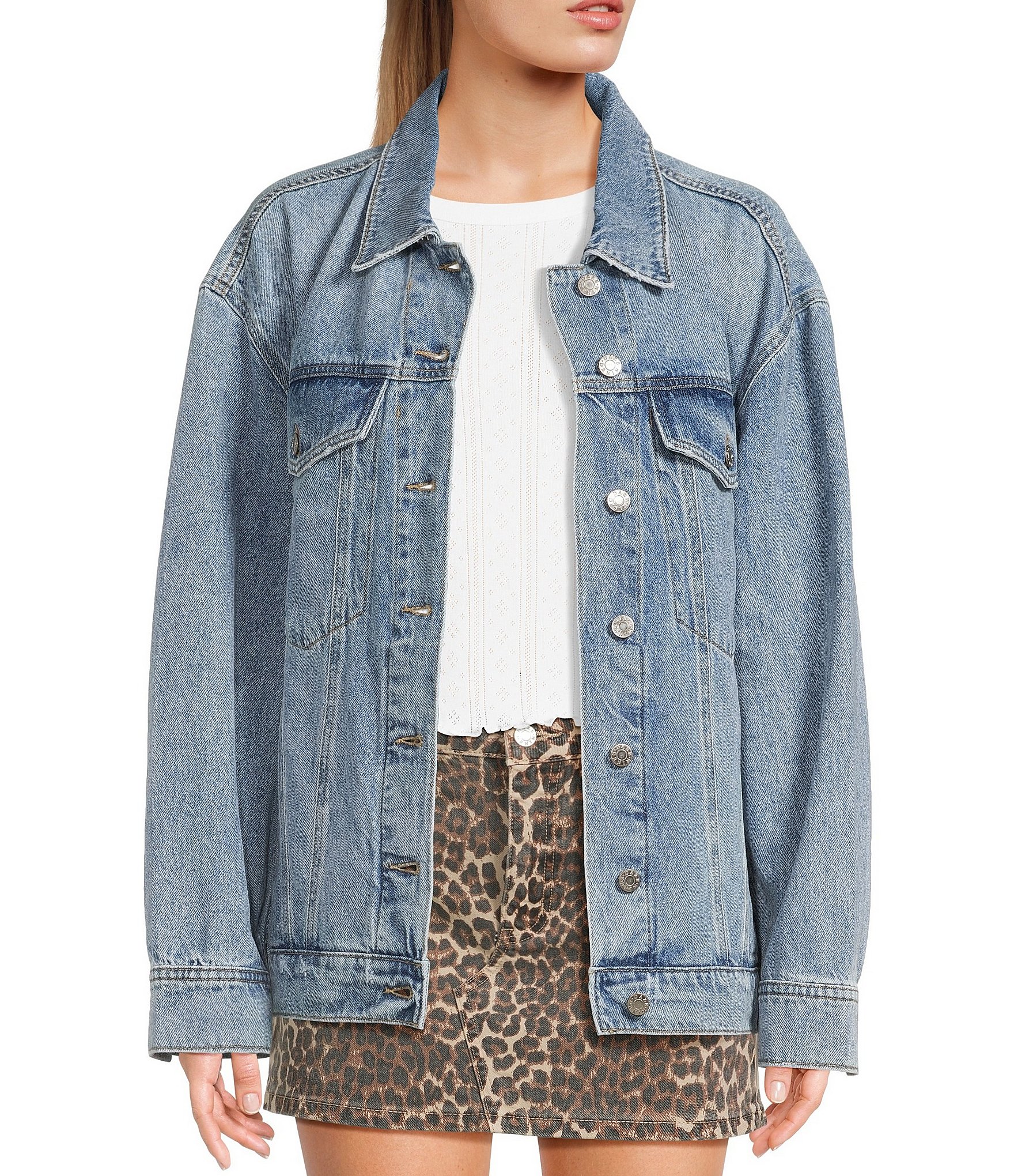 Daze Beau Boyfriend Oversized Denim Jacket