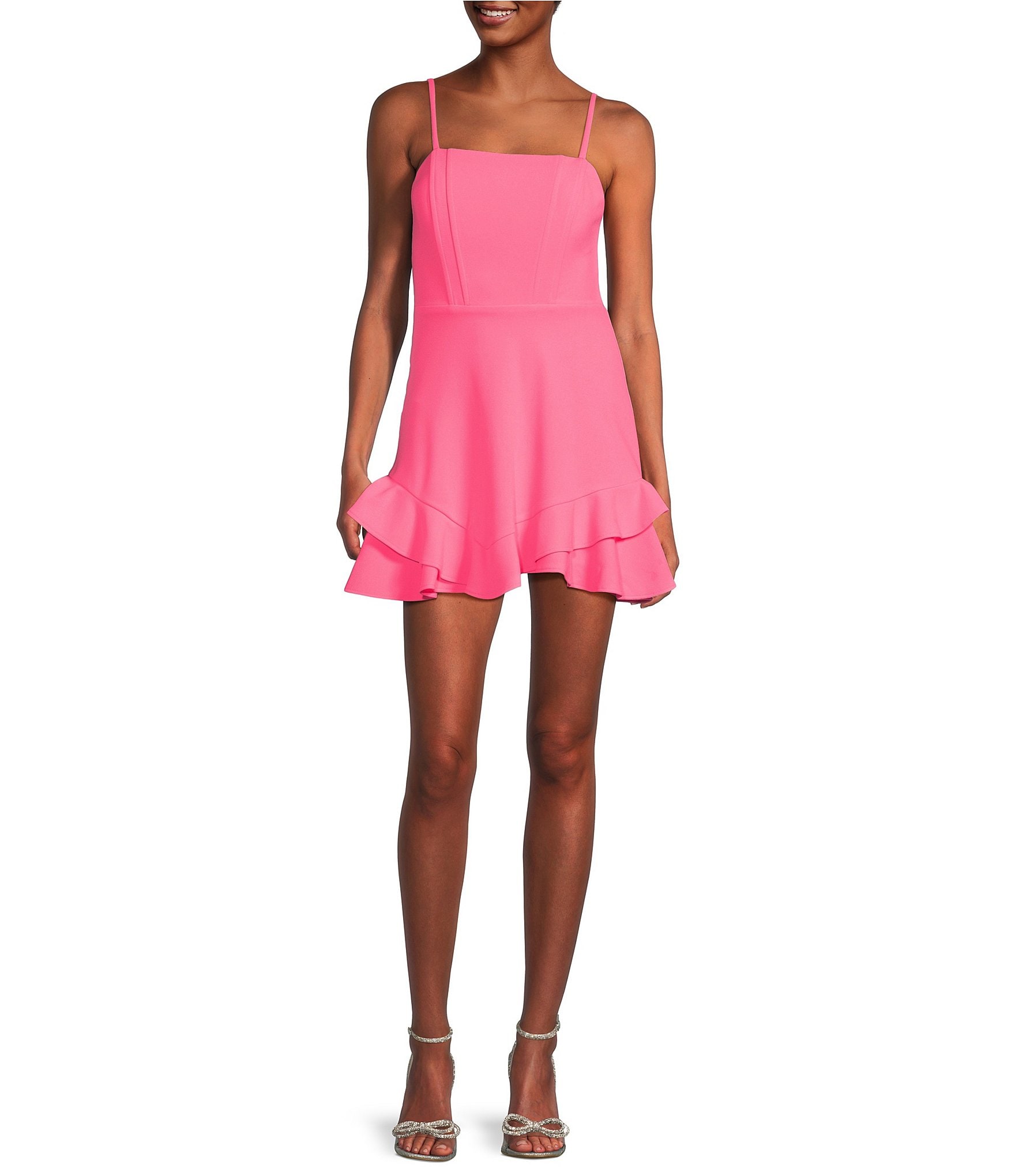 pink homecoming dress dillards Pink Homecoming Dresses 2026