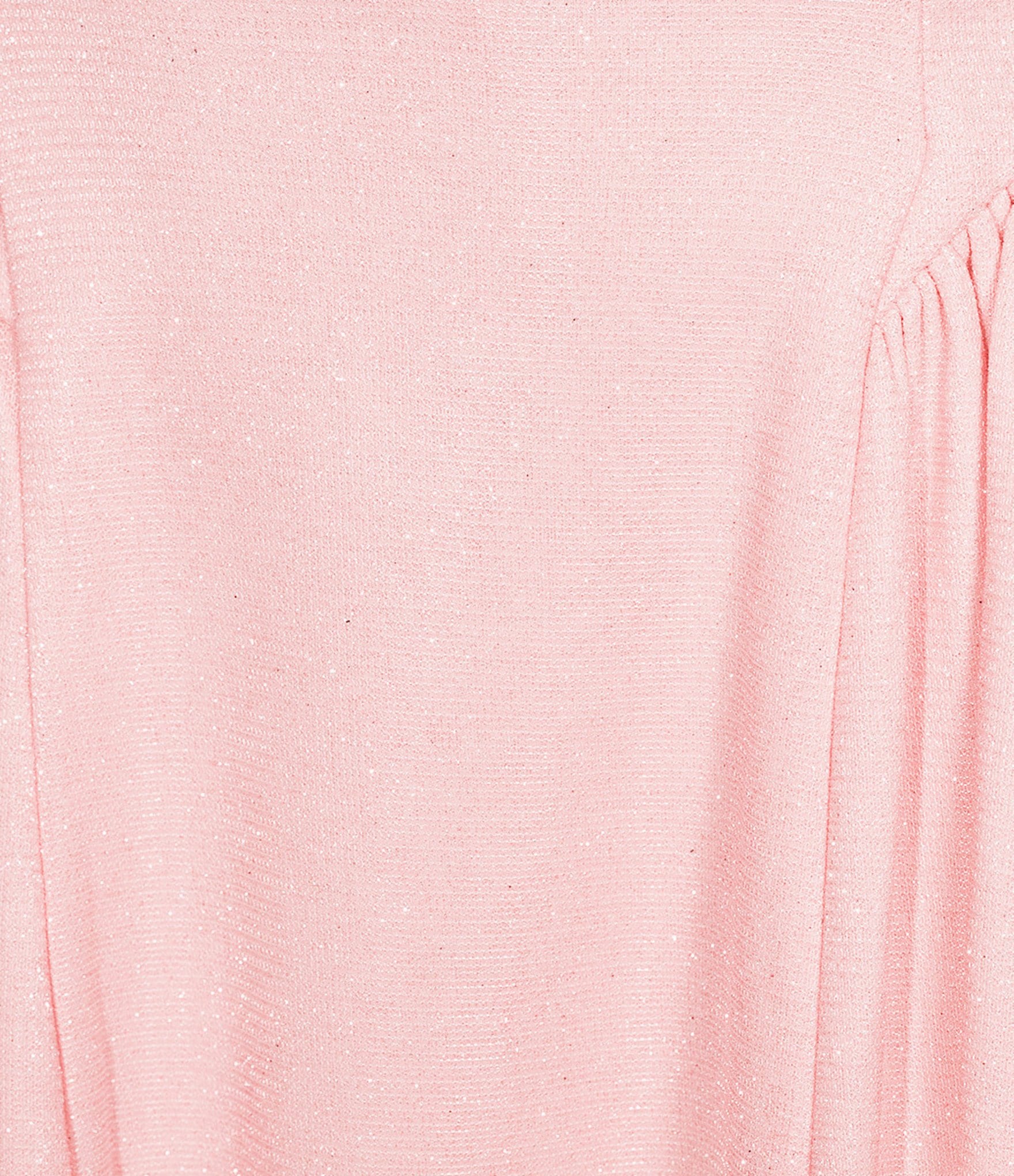 Dear Moon Metallic Square Neck Pleated Dress