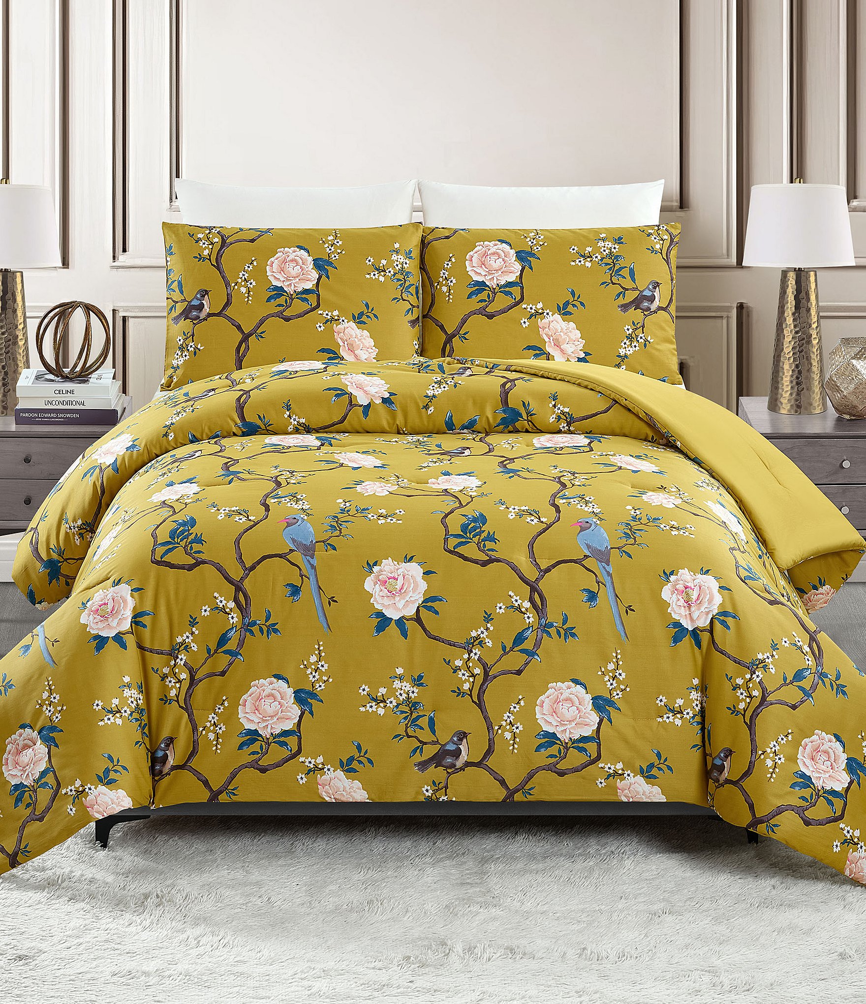 Dee Ocleppo Bird Chinoiserie Reversible Comforter Mini Set
