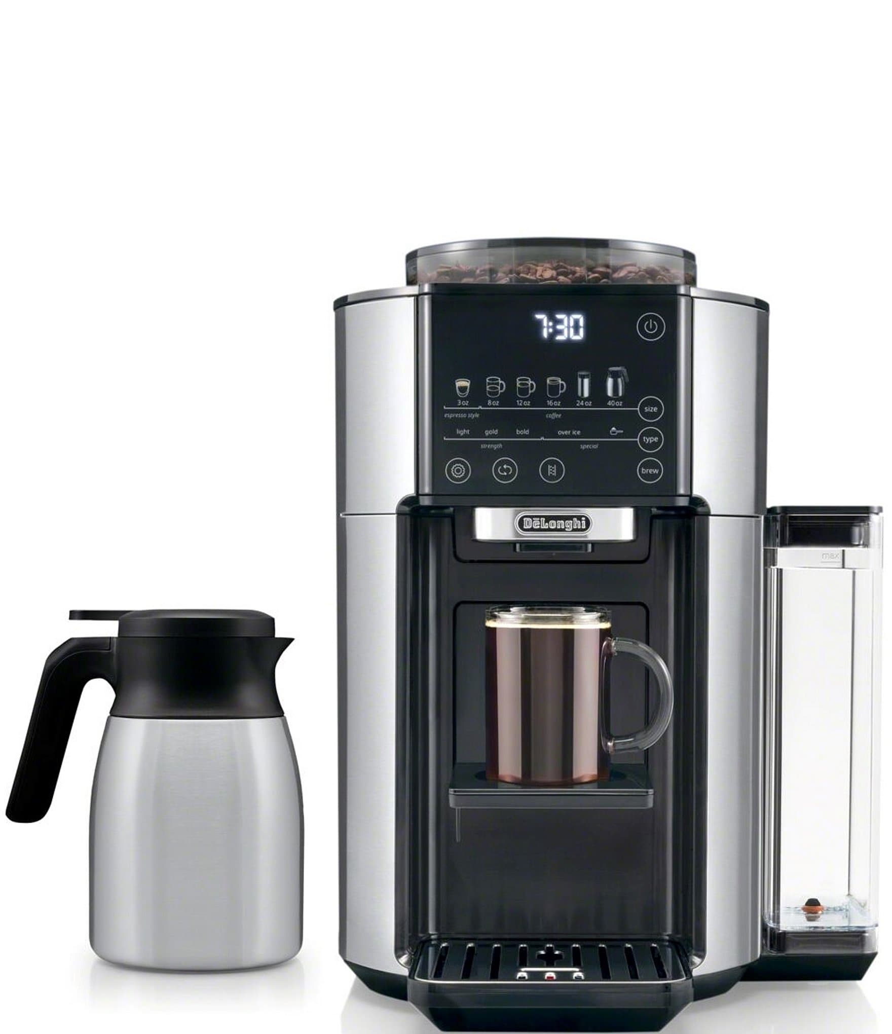 DeLonghi TrueBrew Drip Coffee Maker- Stainless with Thermal Carafe