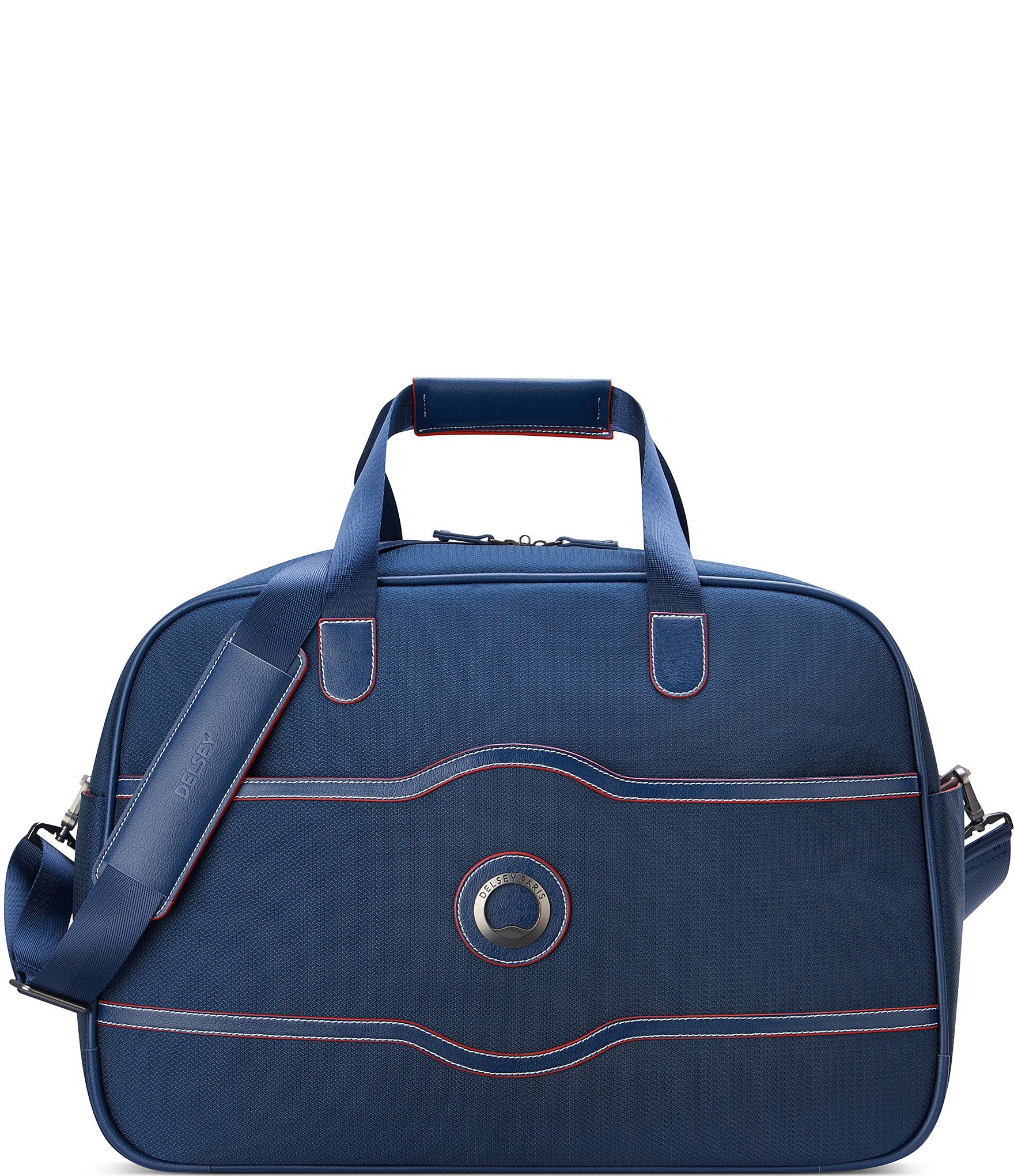 Delsey Paris Chatelet Air 2.0 Navy Blue Weekender Duffle Bag