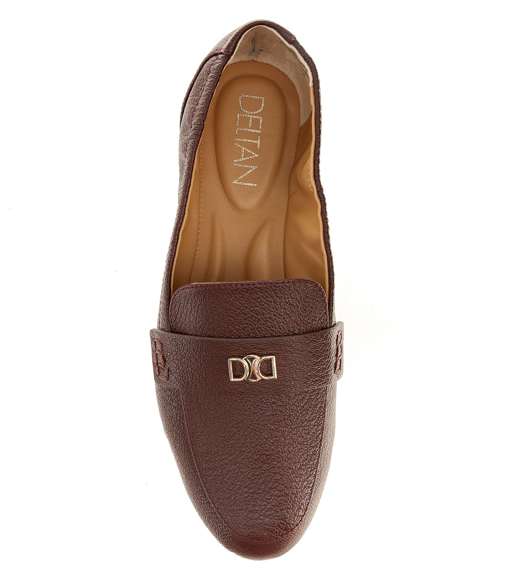 Deltan James Leather Logo Hardware Loafers