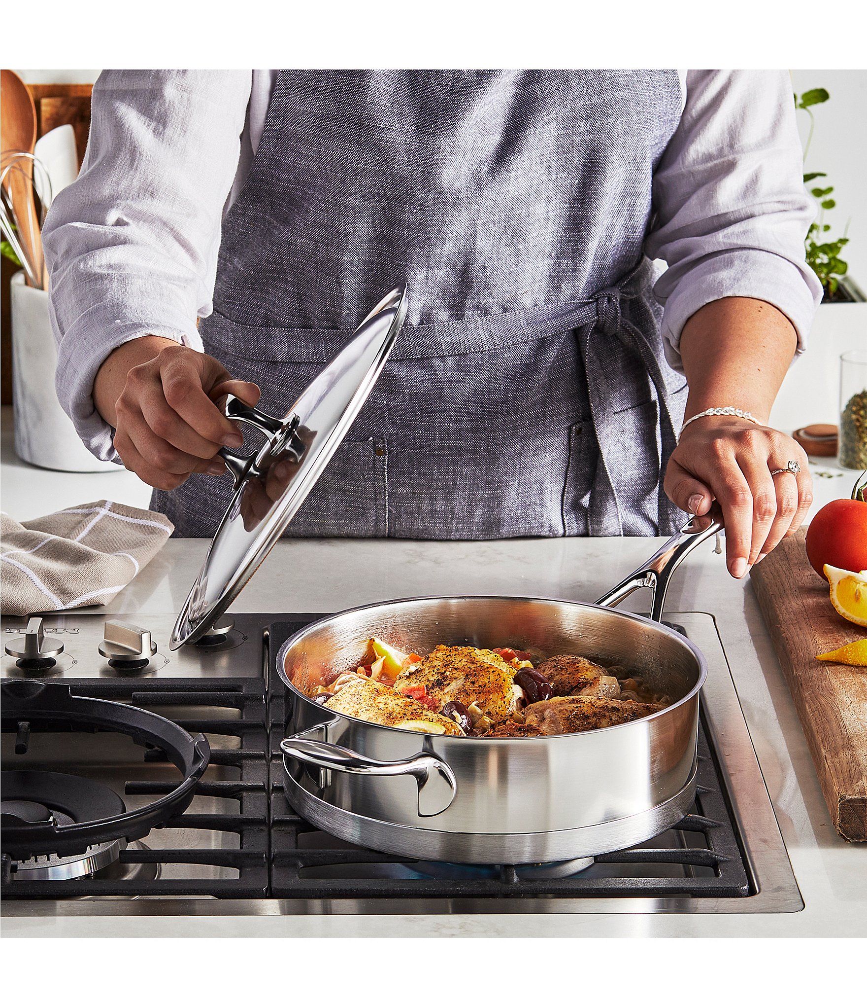 Demeyere Atlantis 7 Collection Stainless-Steel 10-Piece Cookware Set