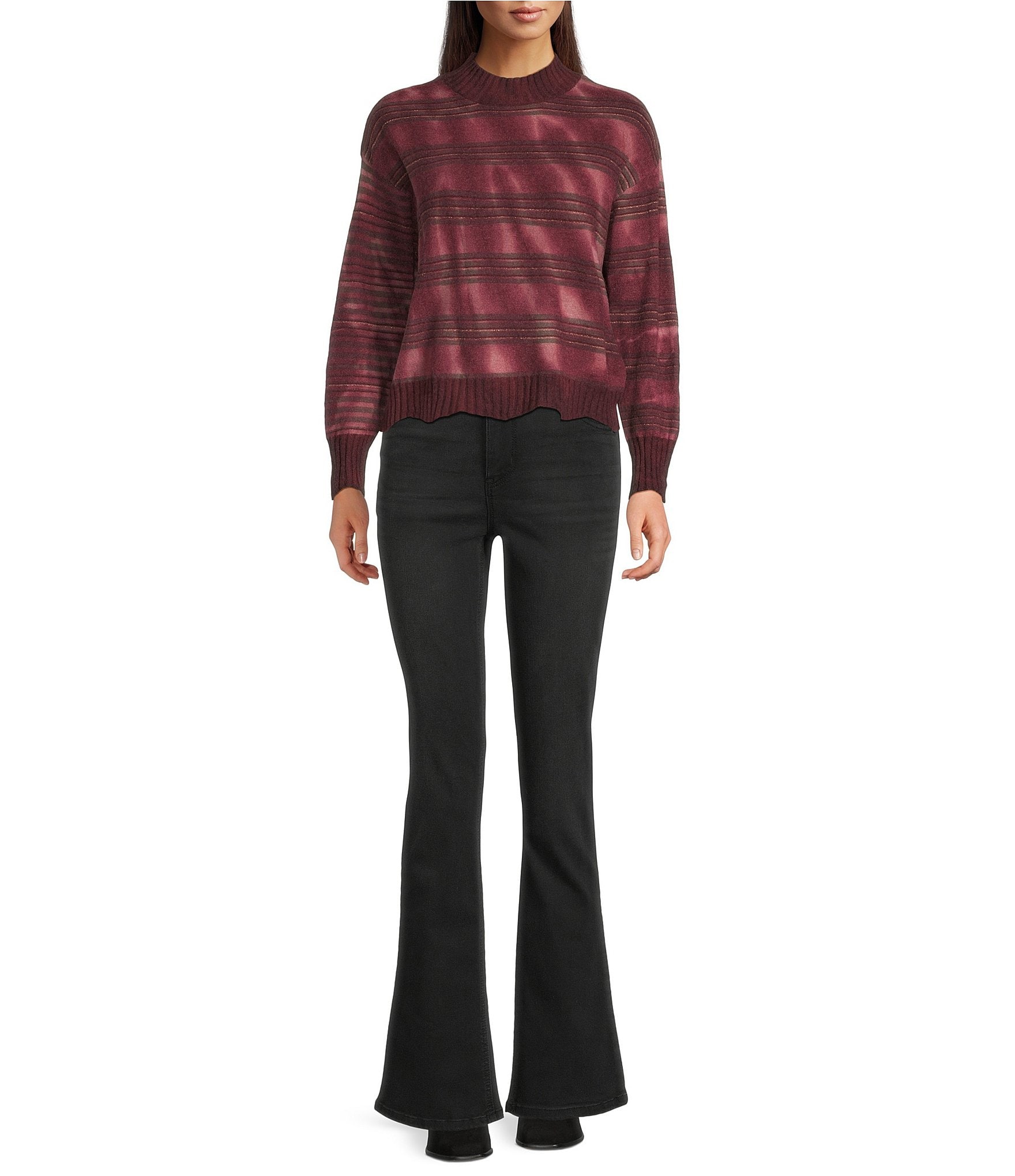 Democracy Petite Size #double;Ab#double;solution® Itty Bitty Stretch Denim High Rise Boot Leg Jeans