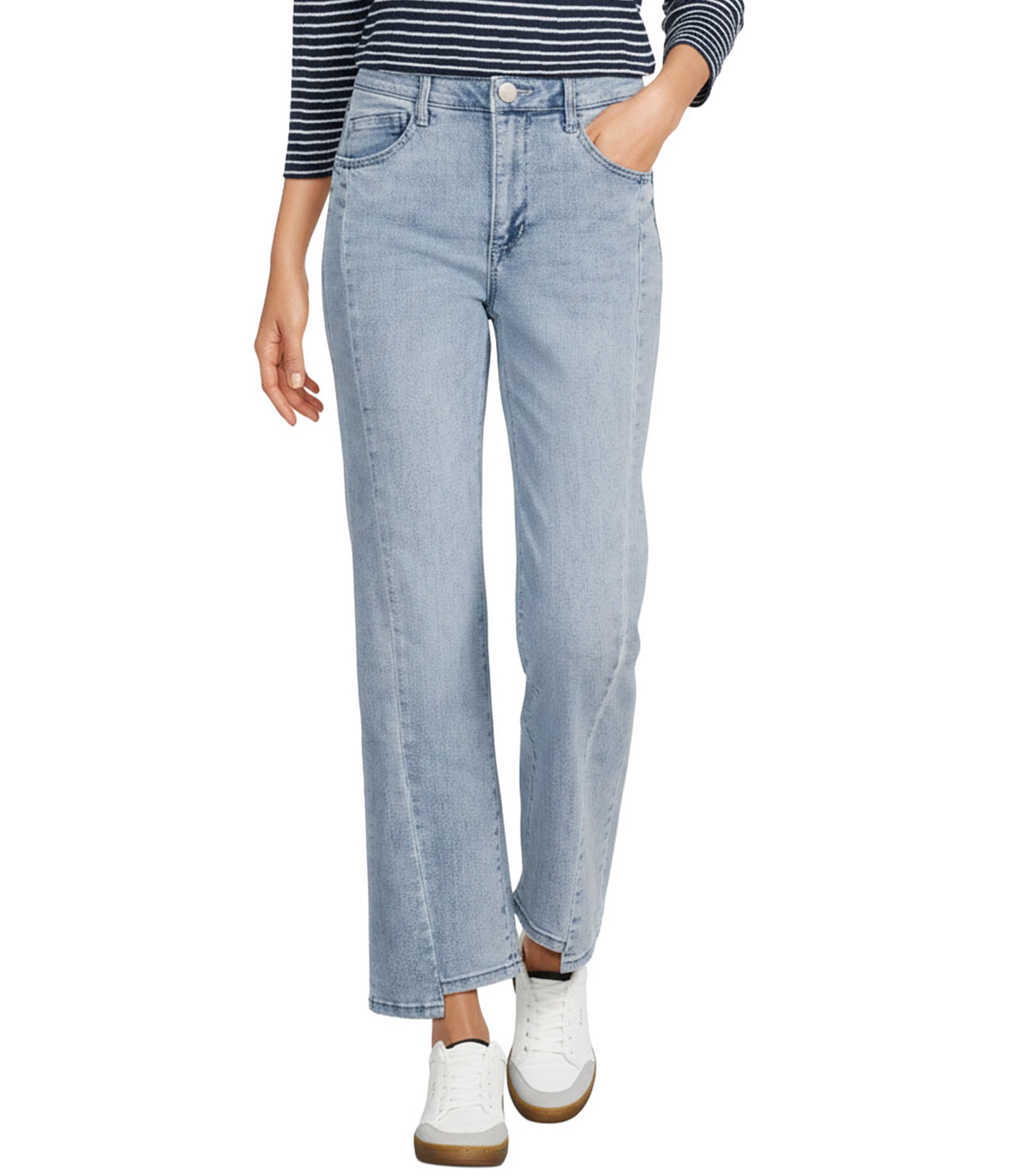 Democracy #double;Ab#double;solution® Skyrise Step Hem Wide Leg Jeans