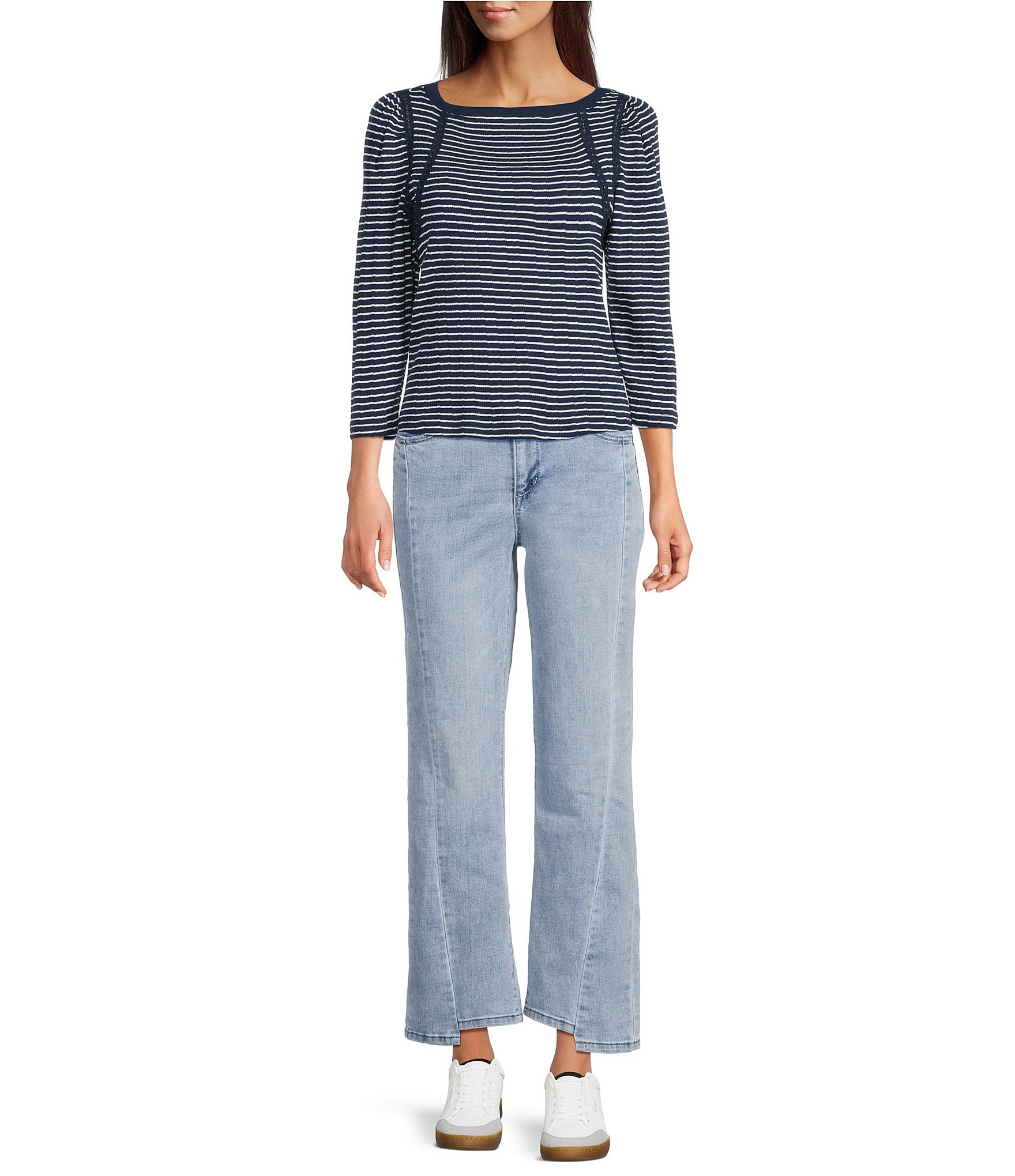 Democracy #double;Ab#double;solution® Skyrise Step Hem Wide Leg Jeans