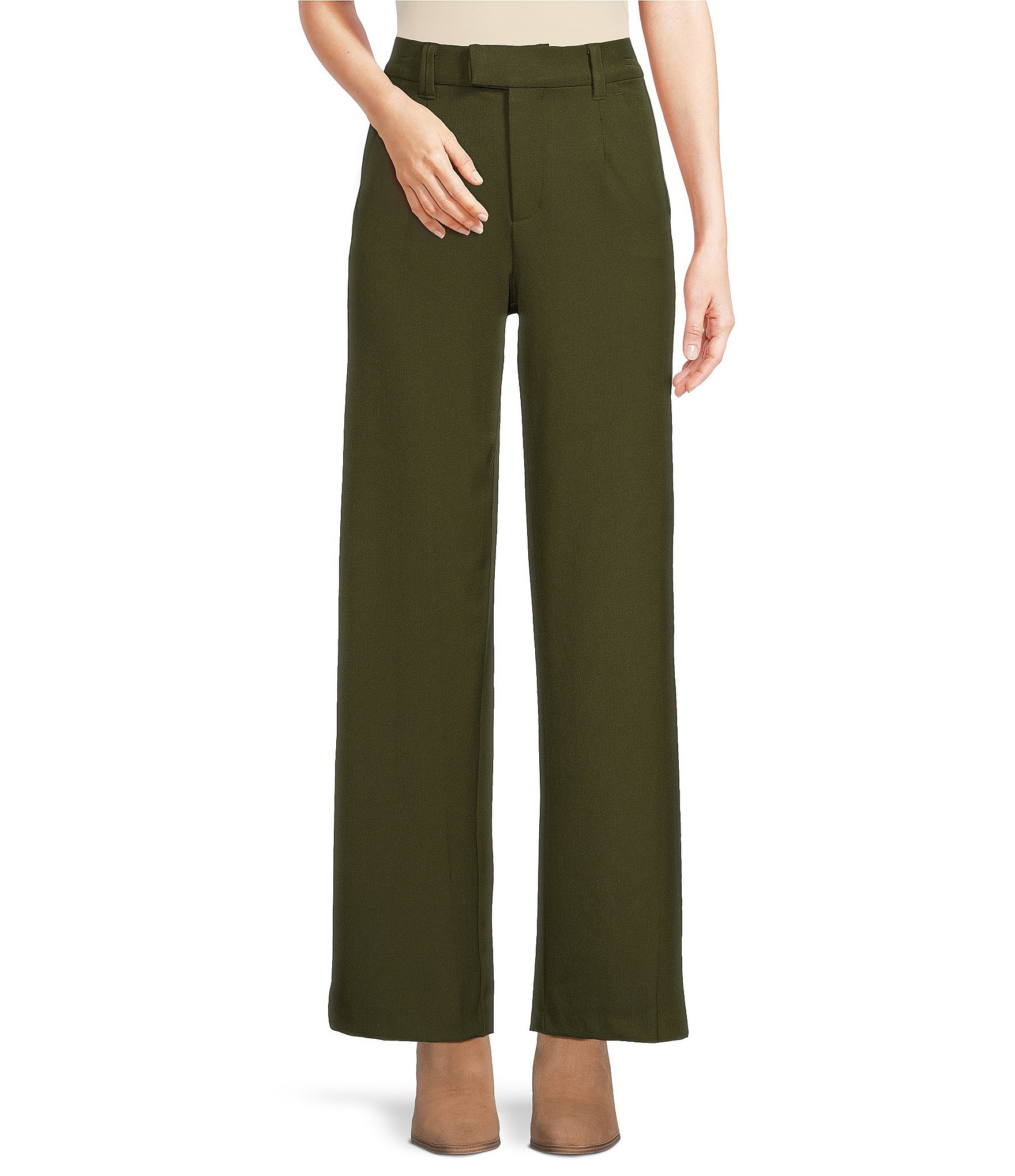 Free People Nothin' to Say Pleated Wide Leg Pants