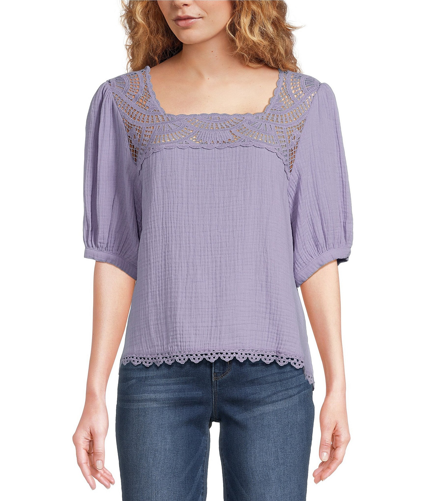 scallop: Women's Tops u0026 Dressy Tops | Dillard's