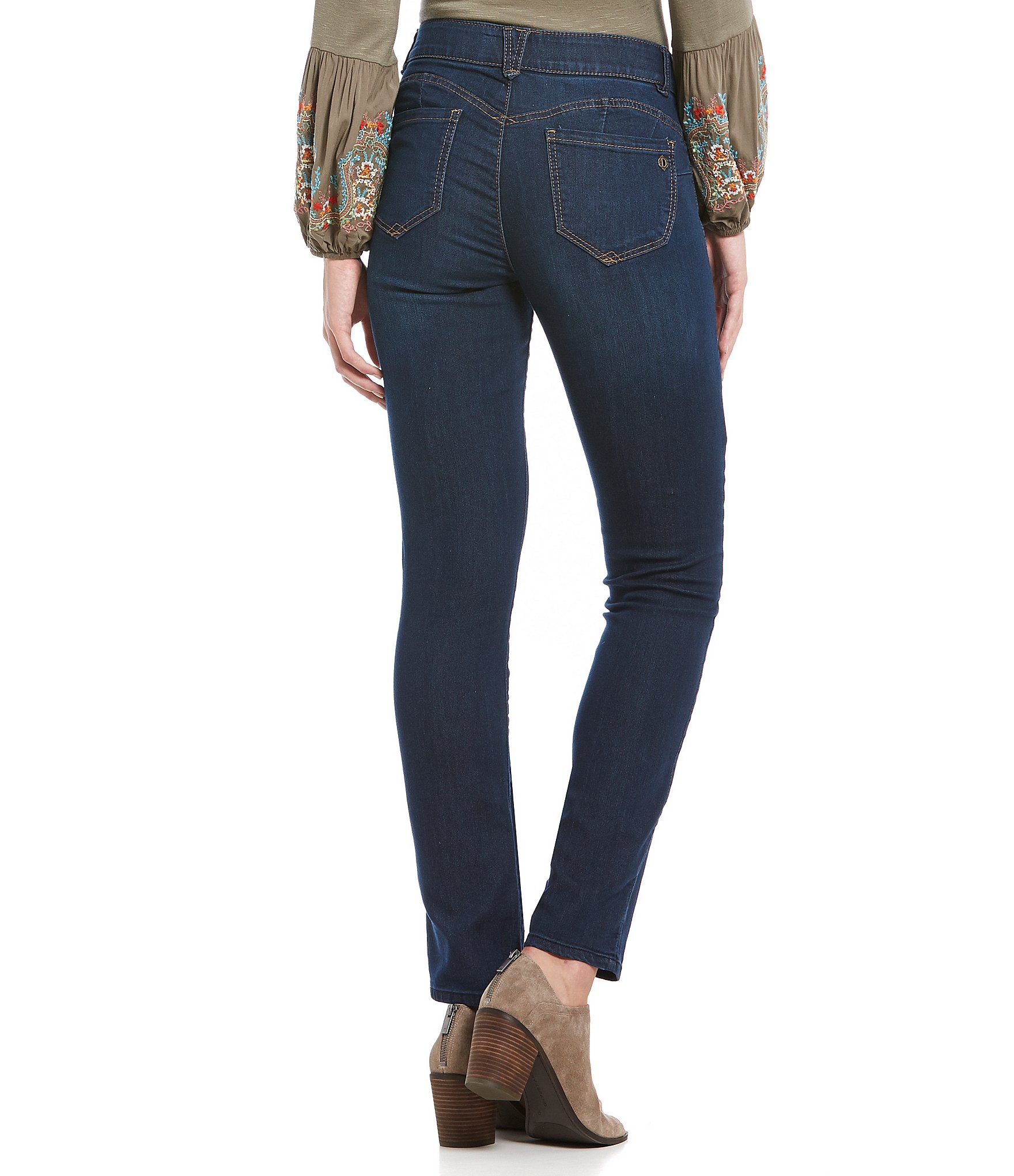 Democracy Petite Size #double;Ab#double;solution® Straight Leg Mid Rise Jeans