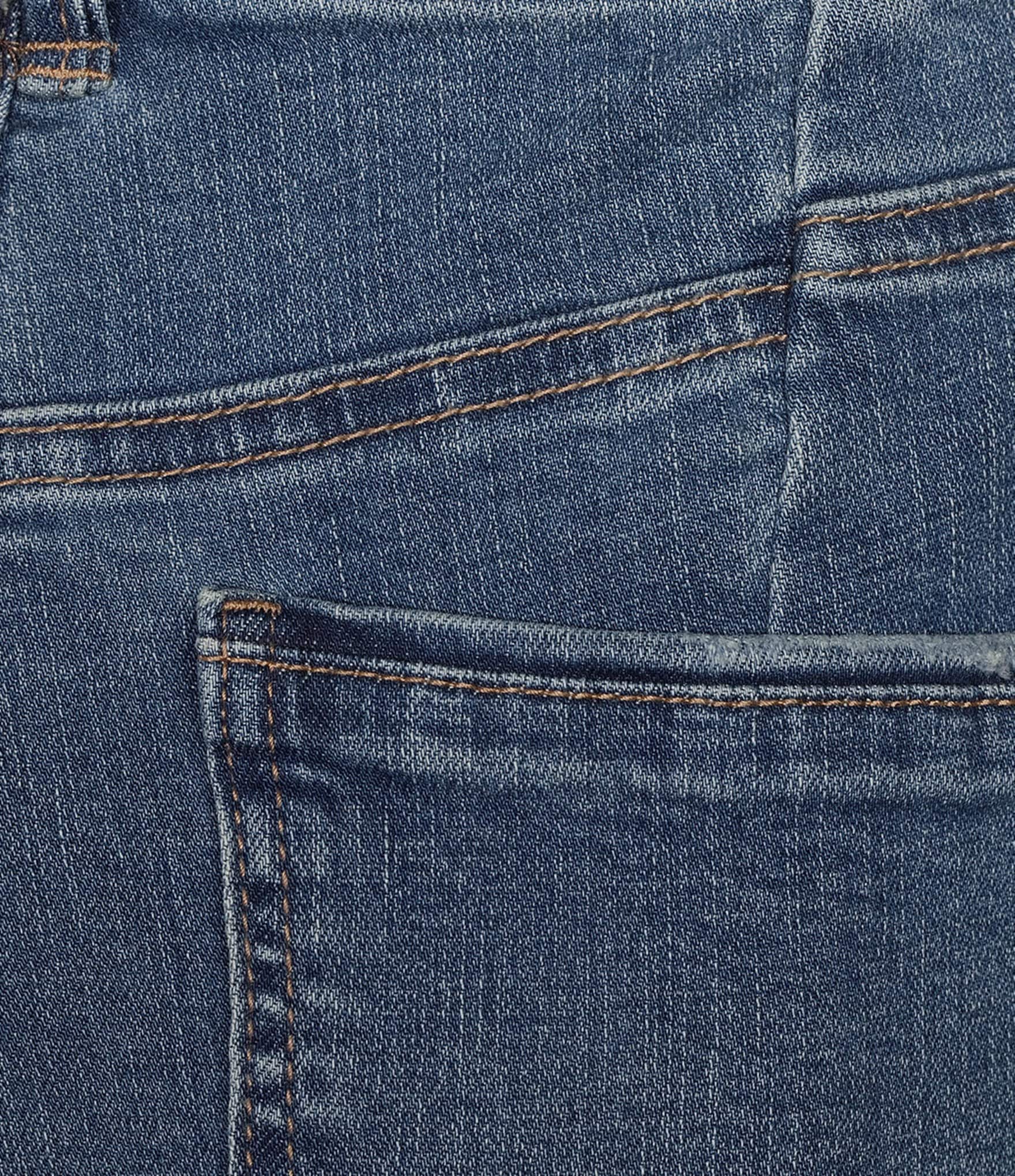 Democracy Petite Size Denim Step Hem Seam Cropped Jeans
