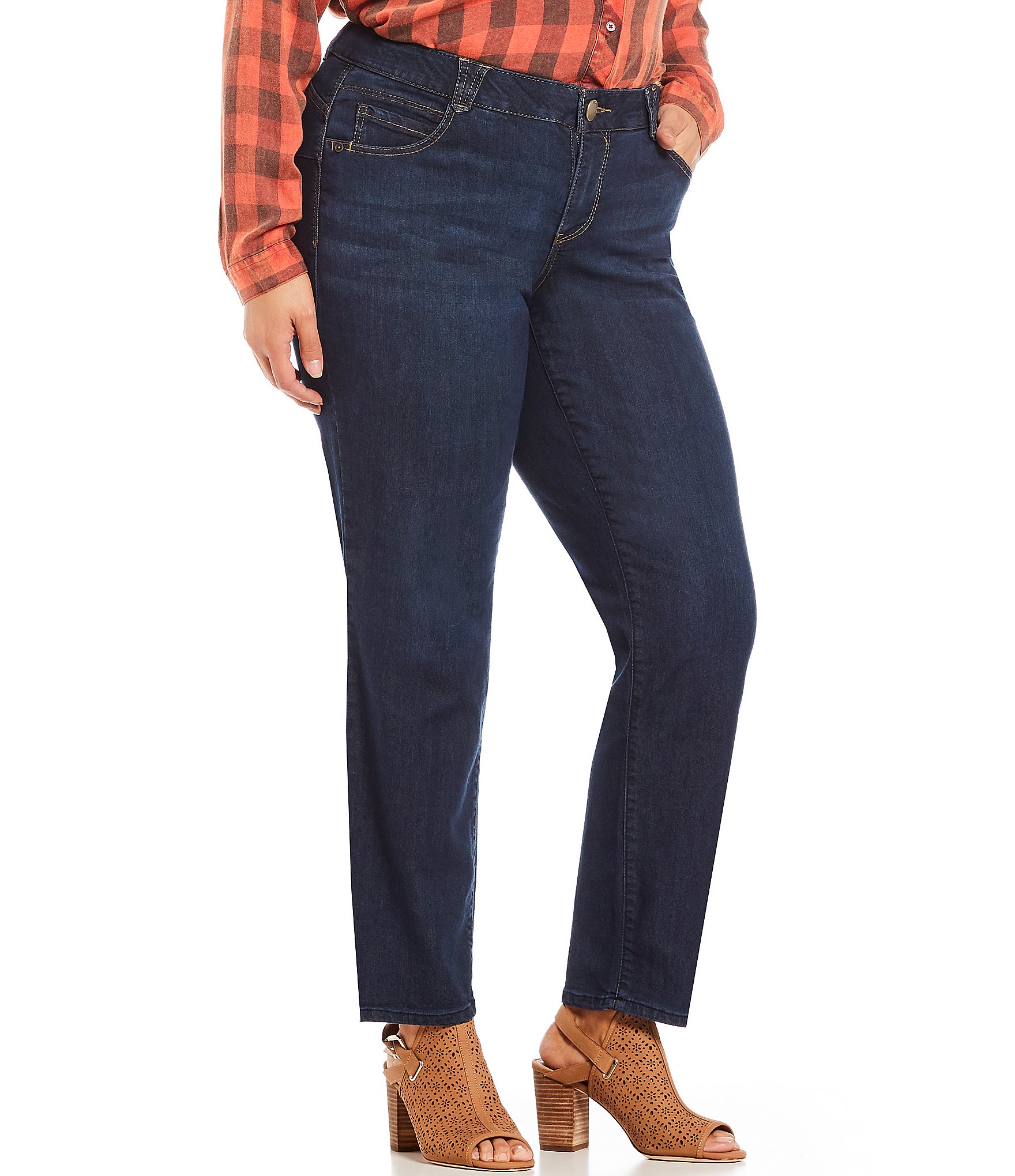 Democracy Plus Size Absolution® Mid Rise Straight Leg Jeans