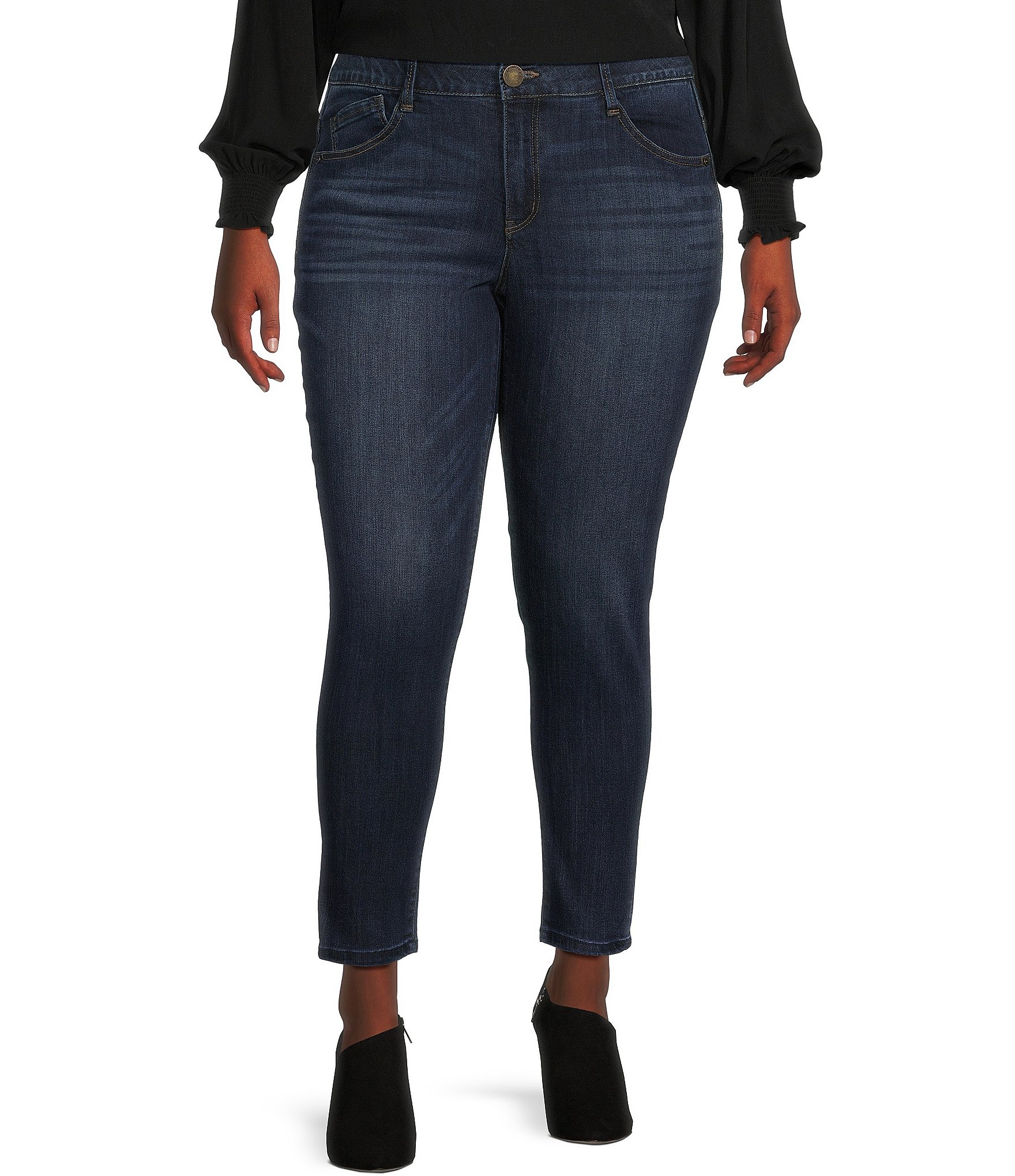 Jessica Simpson Plus Size Charmed Fitted Flared Jeans