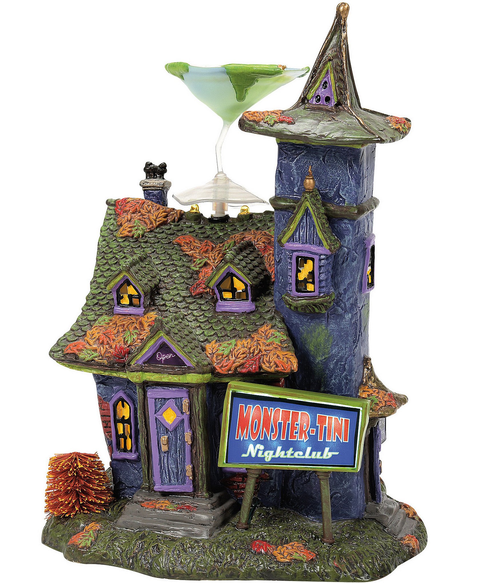 Department 56 Snow Village Halloween Monstertini's Nightclub Lit ...