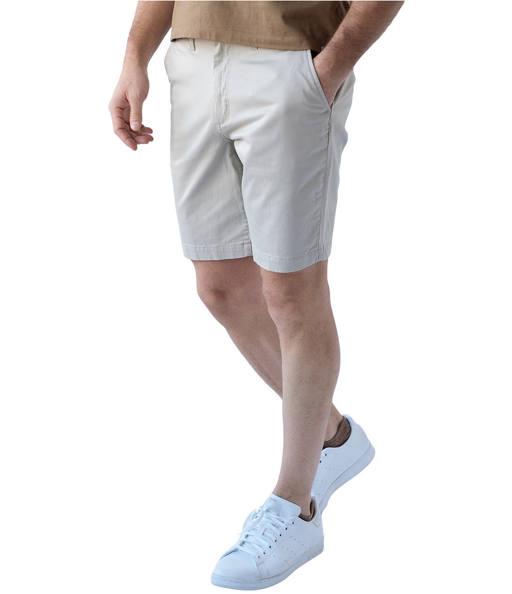Devil-Dog Dungarees Men's 9#double; Inseam Performance Stretch Chino Short