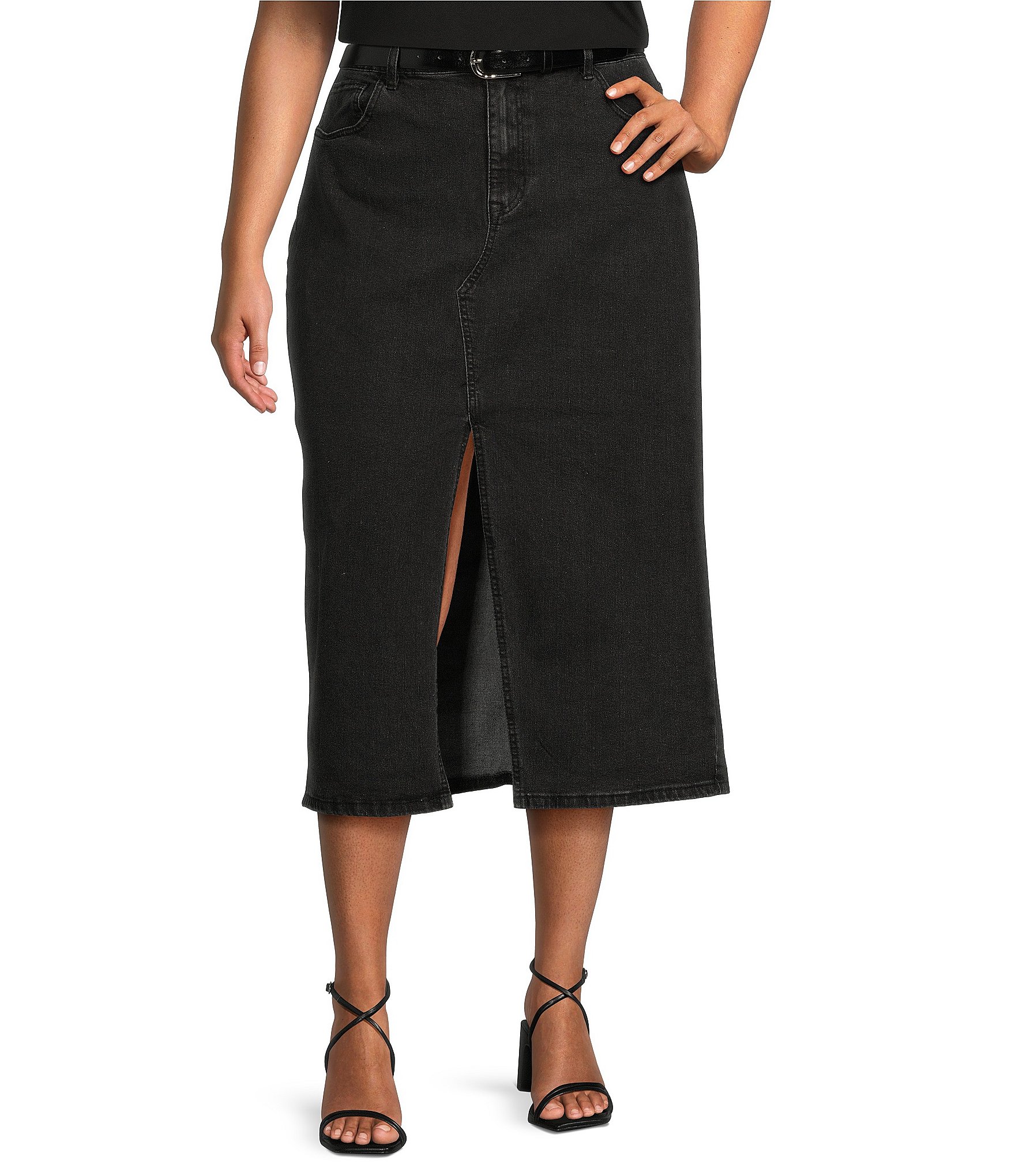 Dillards women's plus size skirts best sale