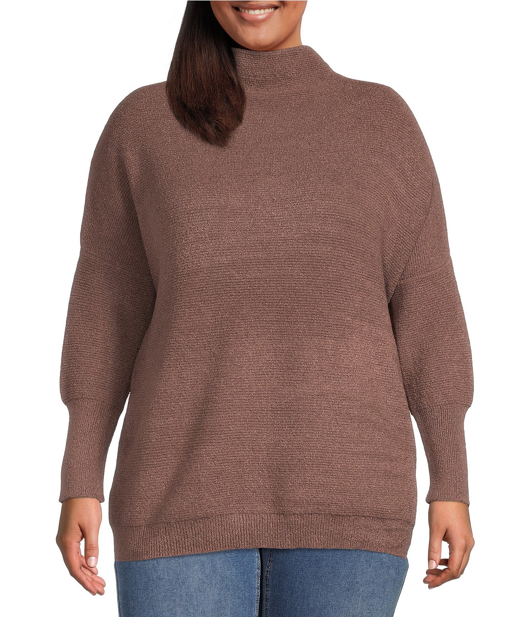 tunic sweaters: Women's Plus Size 