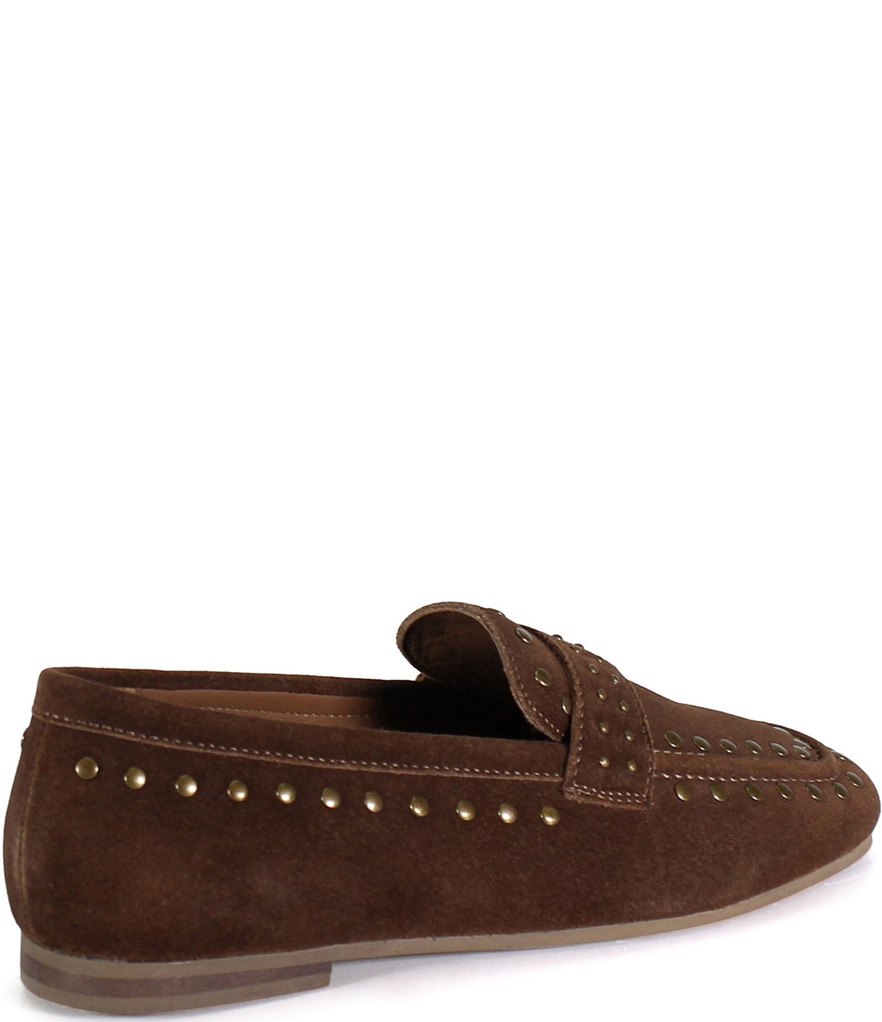 Diba True Can Yon Studded Suede Square Toe Loafers