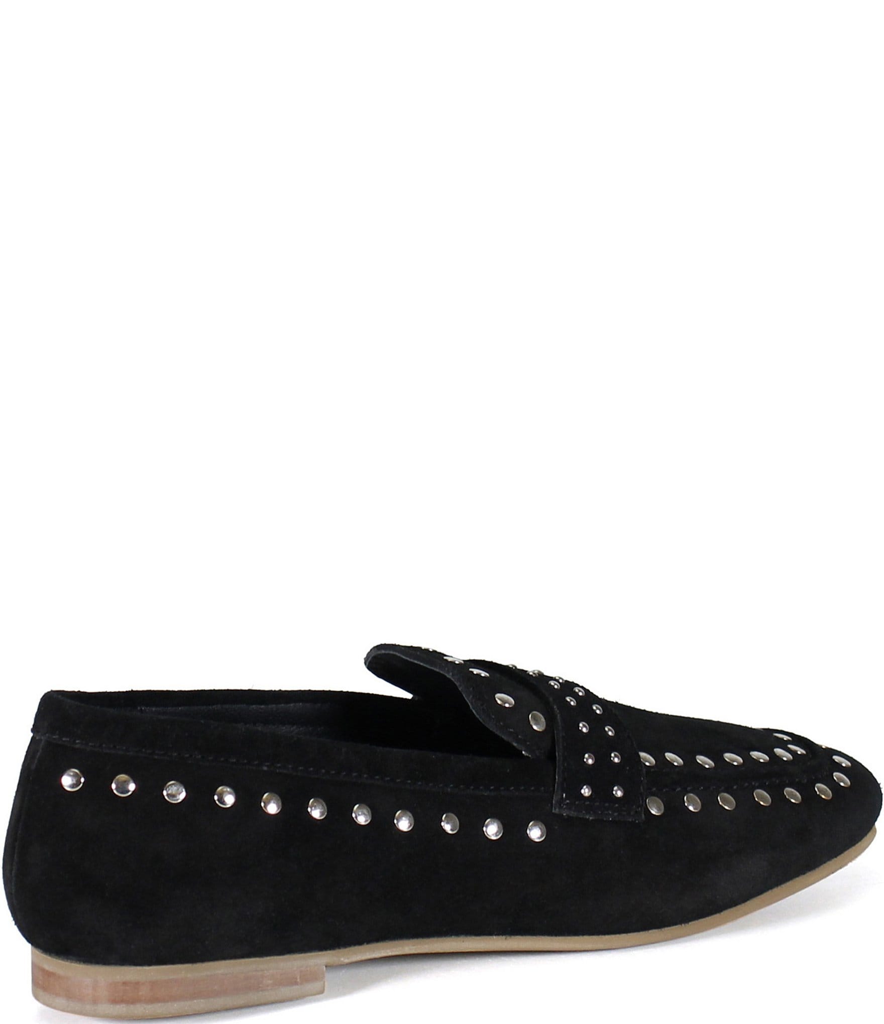 Diba True Can Yon Studded Suede Square Toe Loafers