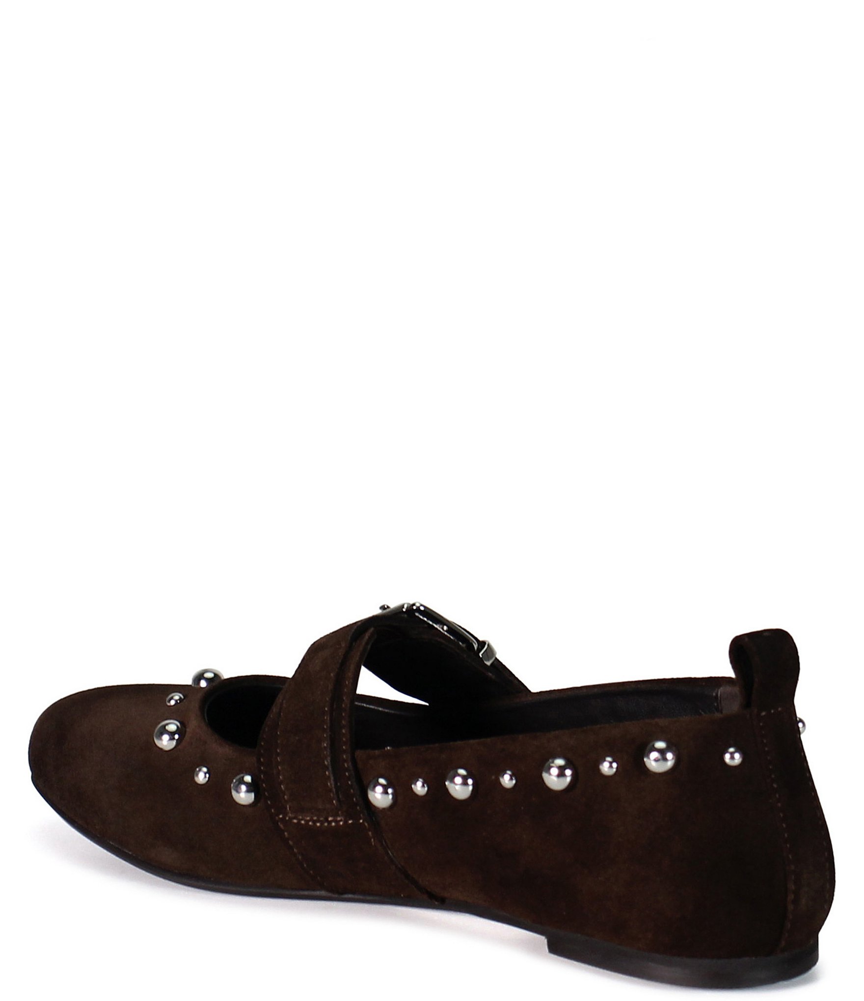 Diba True Exec Utive Suede Studded Mary Jane Ballet Flats