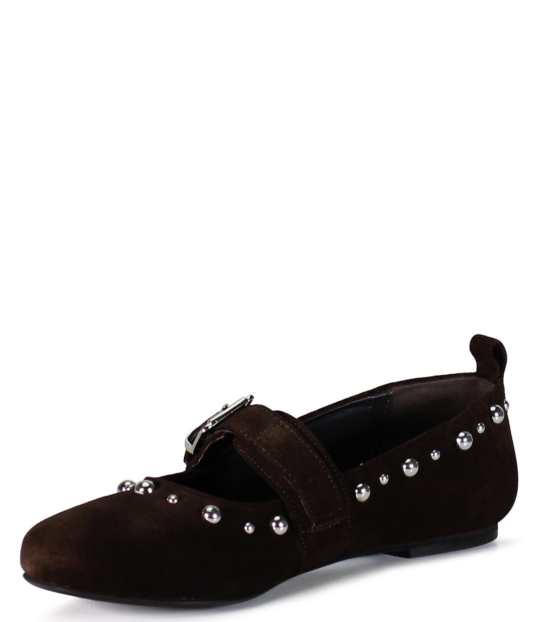 Diba True Exec Utive Suede Studded Mary Jane Ballet Flats