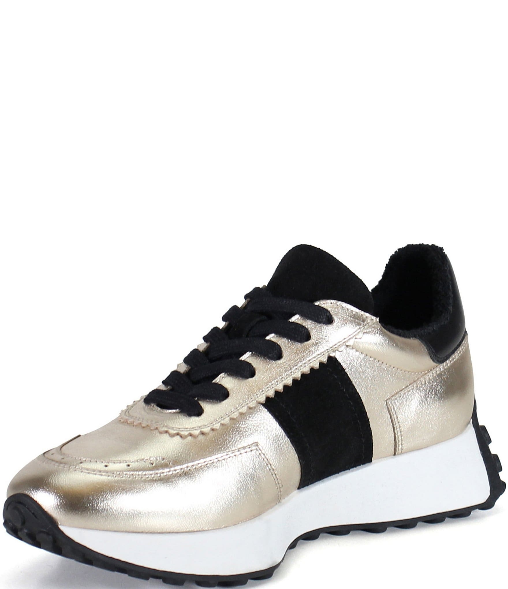 Diba True Know It All Metallic Leather Sneakers