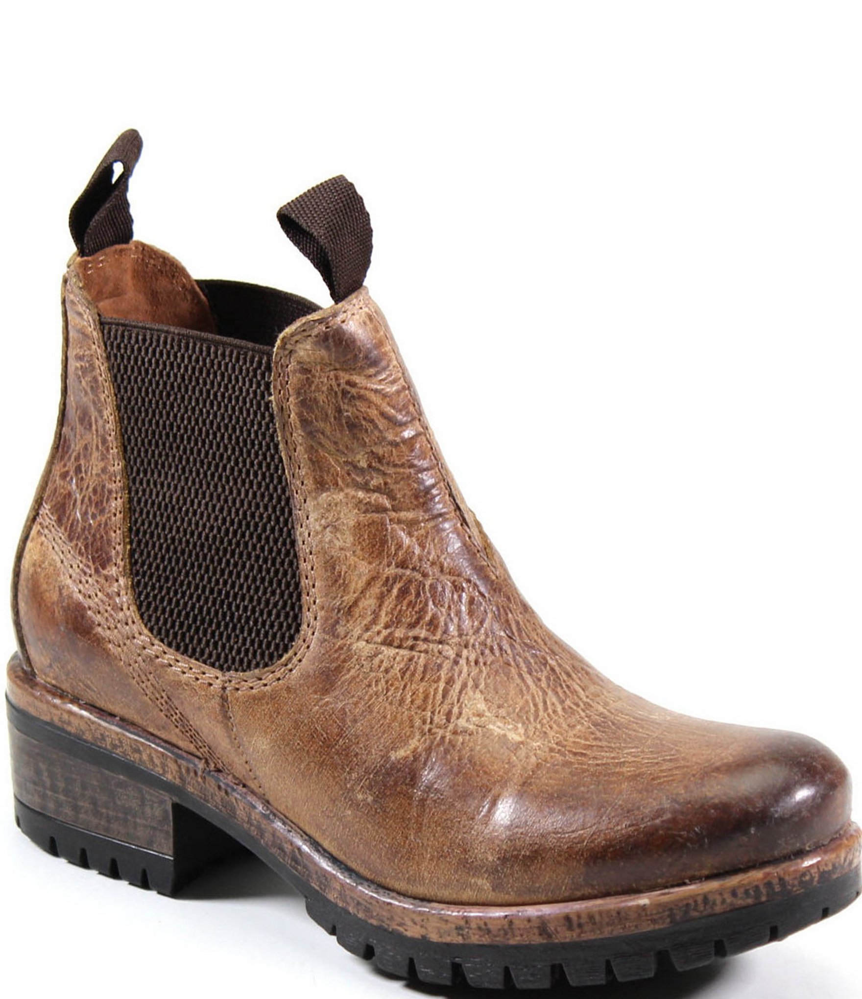 Diba True Say So Distressed Leather Chelsea Booties | Dillard's