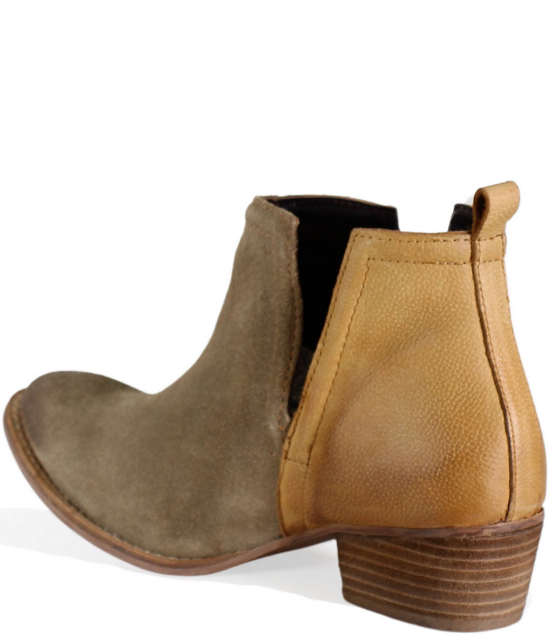 Diba True Stop By Suede Two Tone Western Booties