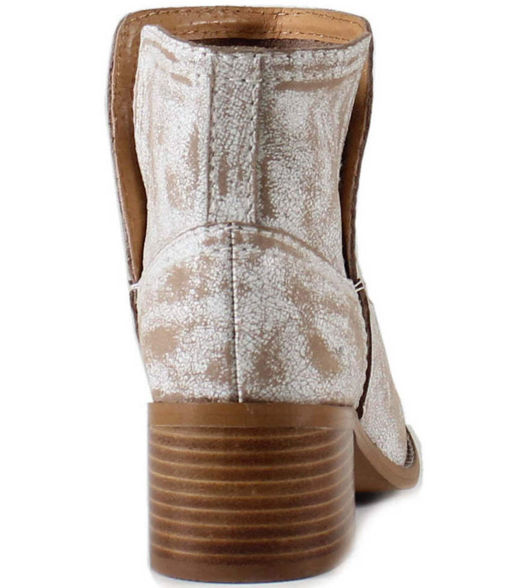 Diba True Walnut Grove Distressed Leather Western Booties