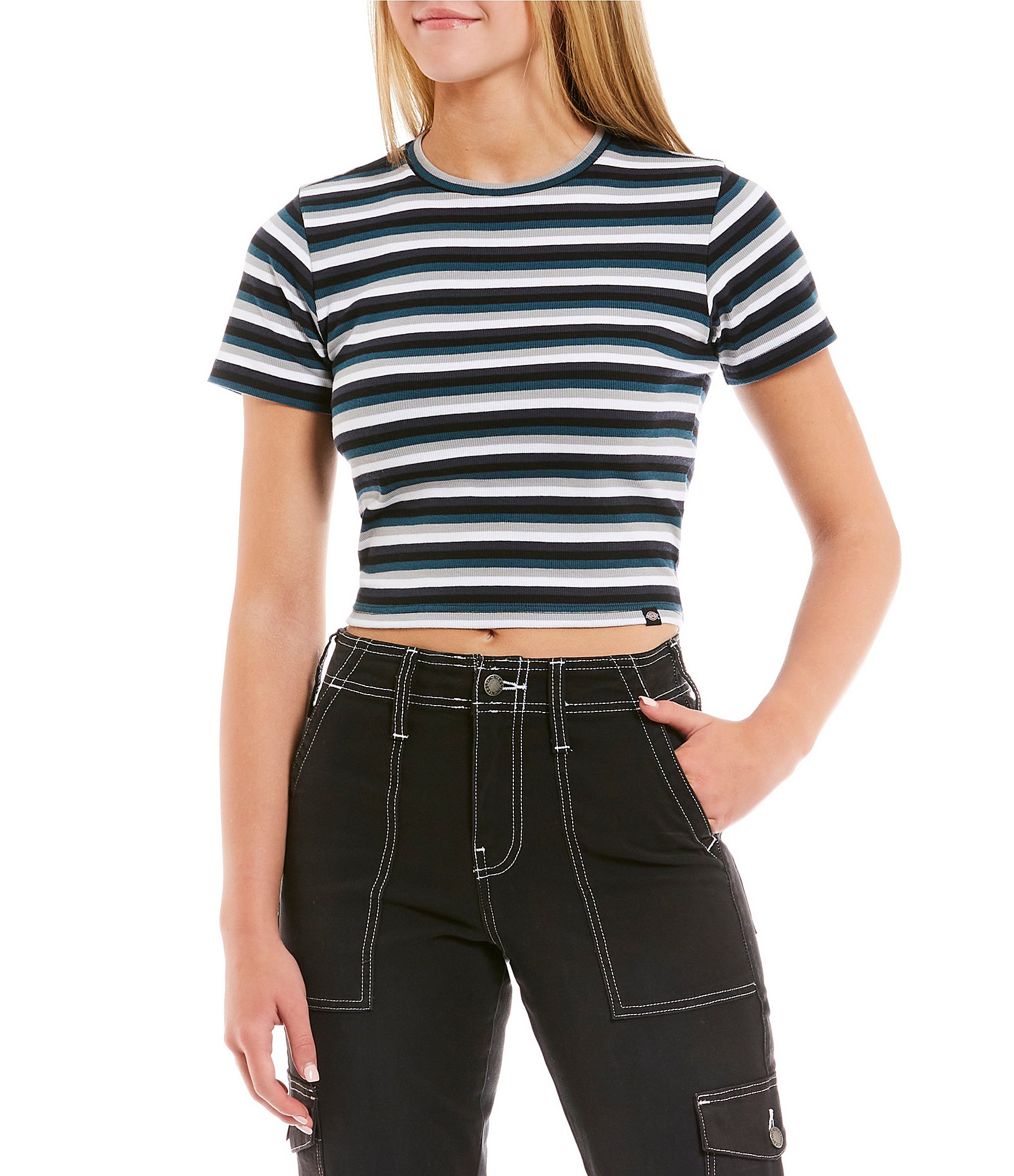 stripes: Juniors\' Tops | Dillard\'s | V-Shirts